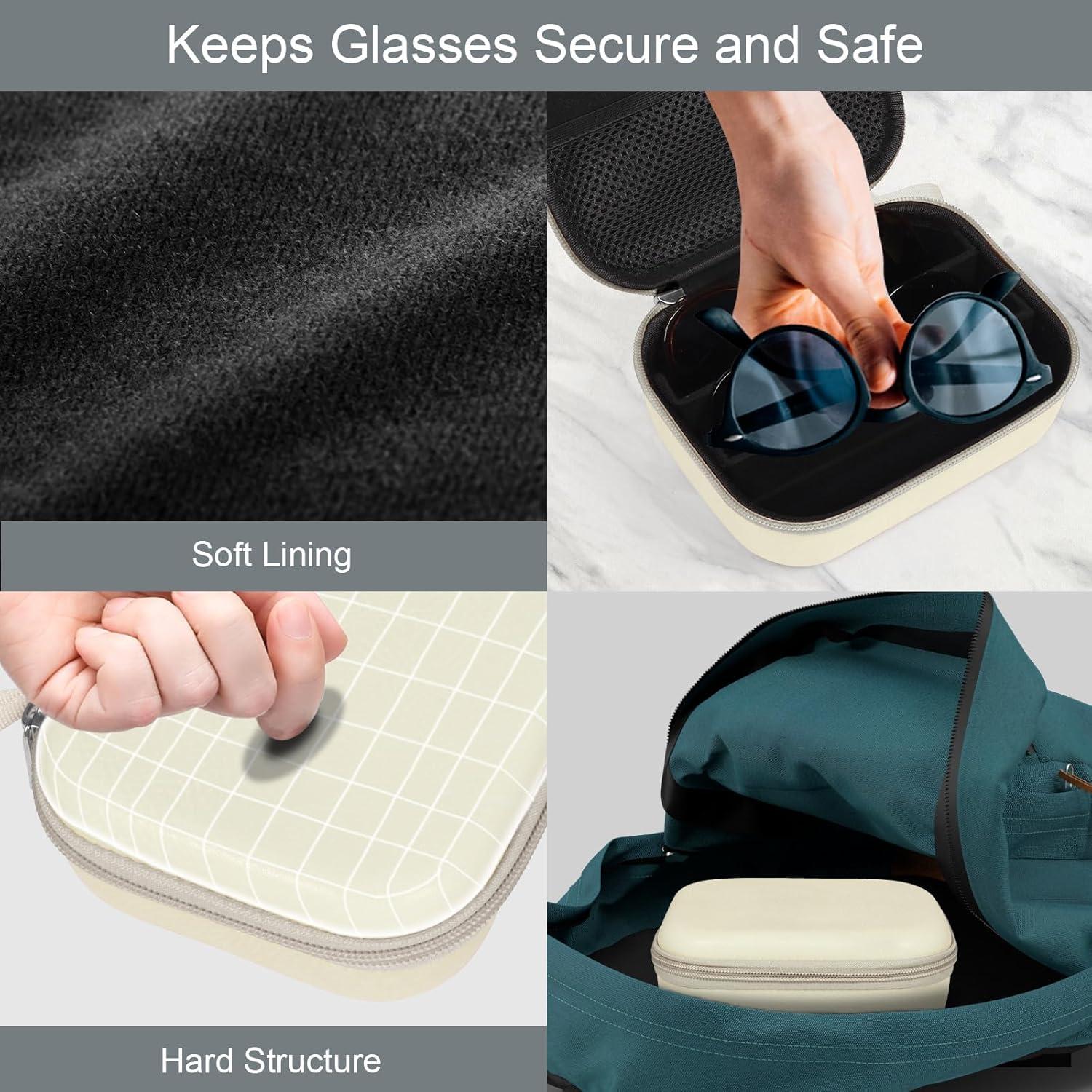 Estuche Organizador de Gafas Bukere Cuero PU 3 Compartimentos