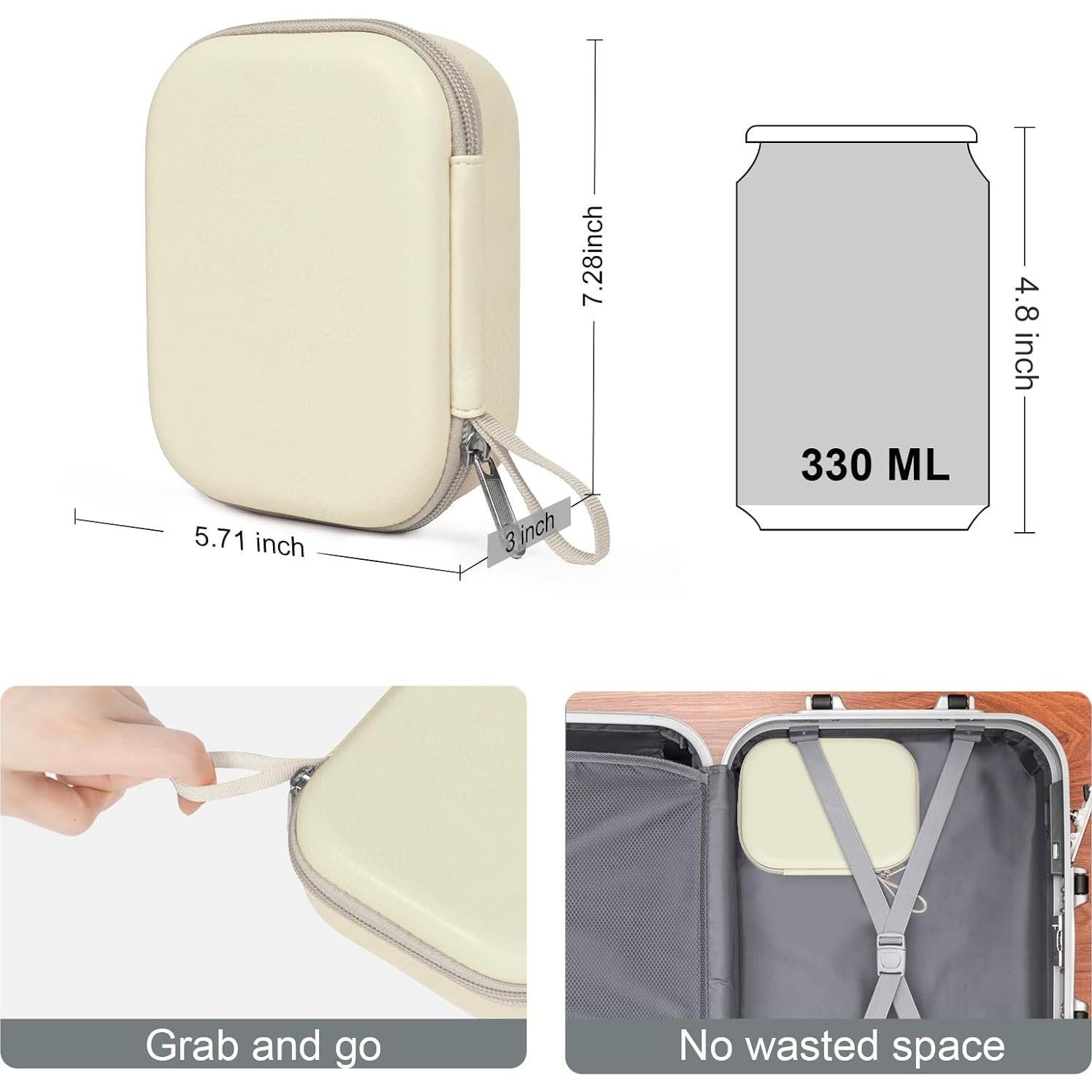 Estuche Organizador de Gafas Bukere Cuero PU 3 Compartimentos