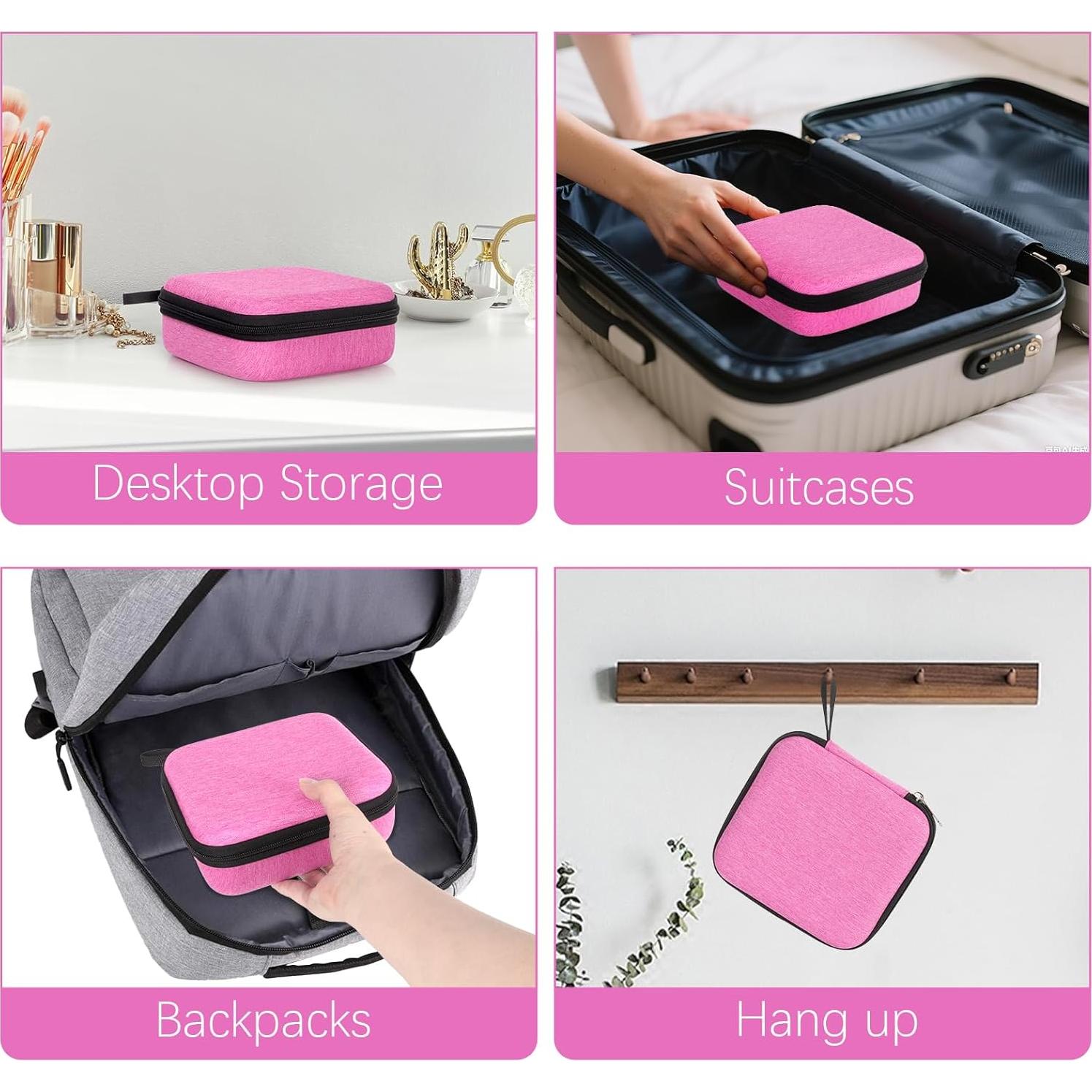 Estuche Organizador de Gafas de Sol Likbry Rosa 4 Ranuras