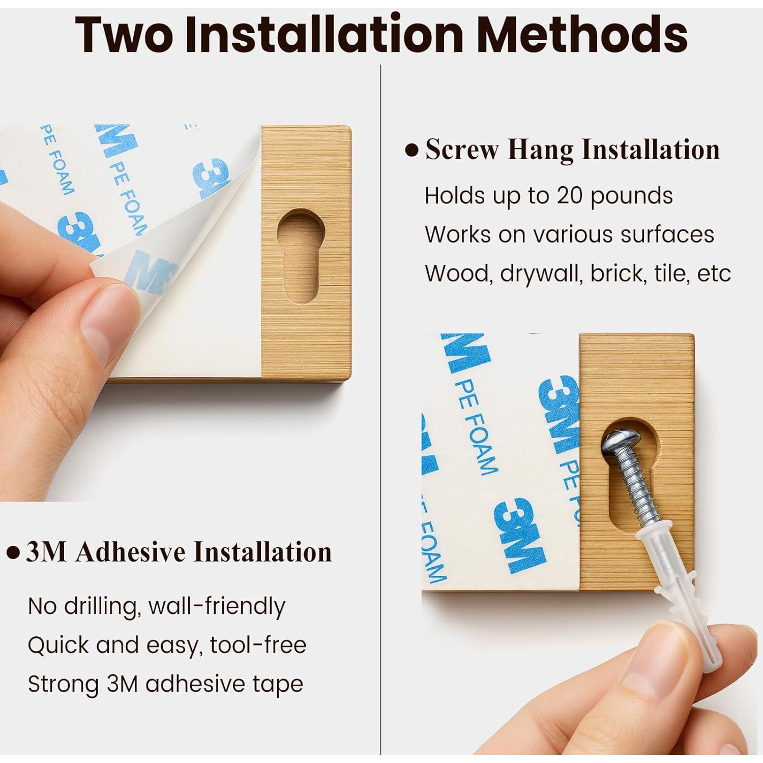 Organizador de Gafas de Sol Udduwic 3 Piezas Madera Gris Oscuro