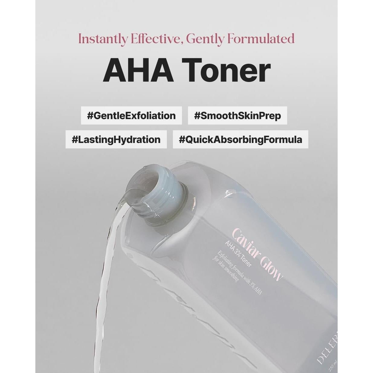 Tónico Exfoliante AHA 3% Delere con Colágeno 250ml