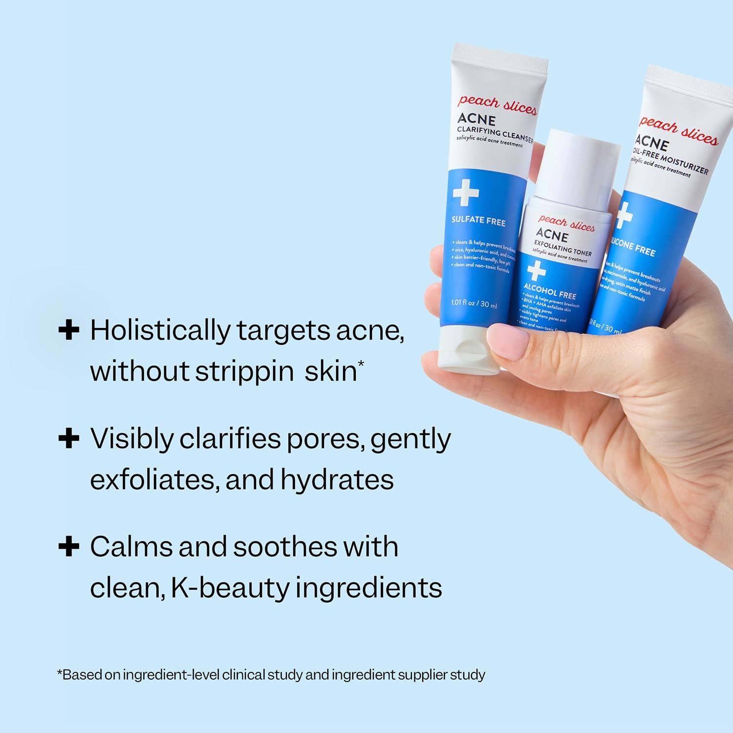 Kit de Cuidado de Piel Peach & Lily - Acné 3 Pasos - Vegano