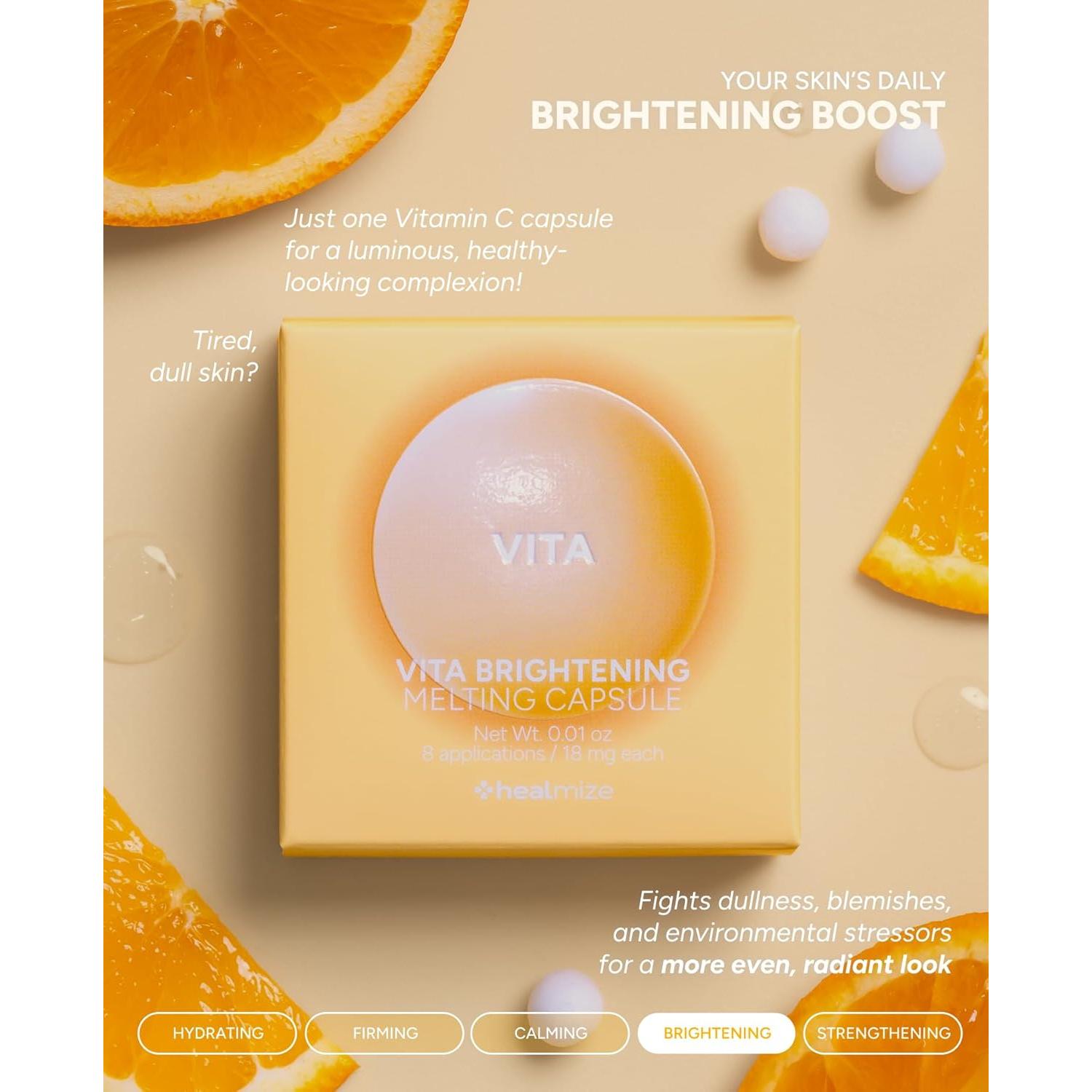 Cápsulas de Vitamina C Healmize - 30 unidades para piel radiante