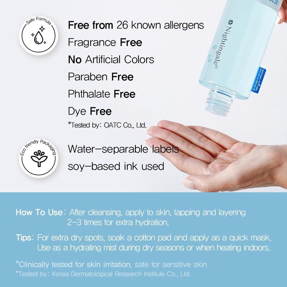 Tónico Ecto-Hialurónico Nightingale 200ml Hidratante Vegano