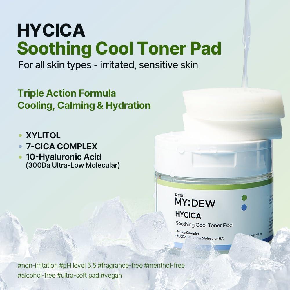 HYCICA Almohadillas Tonificantes Veganas 70 Unidades - Hidratación y Calma