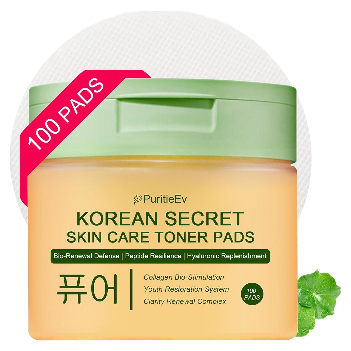 Discos de Tónico Coreano PuritieEv con Mucina de Caracol - 100 Unidades