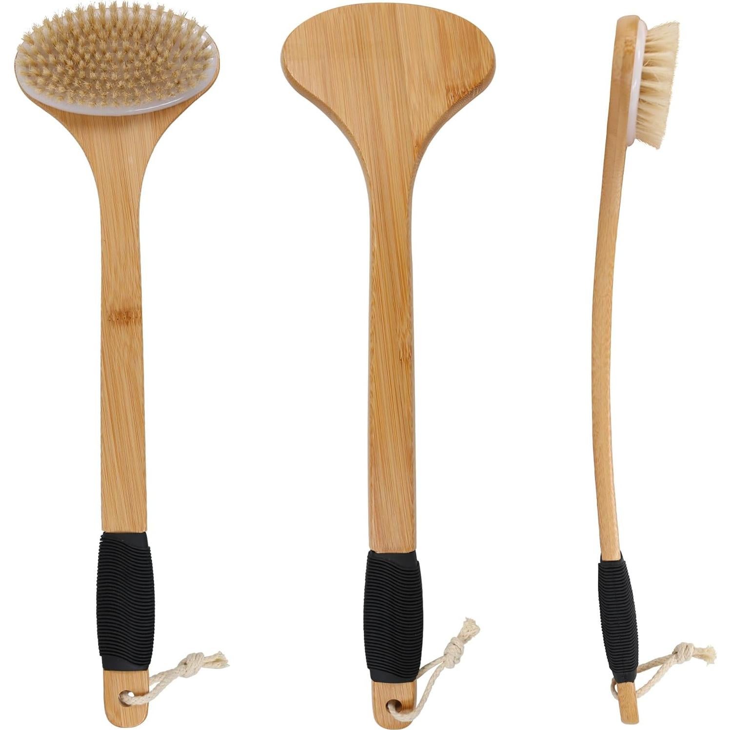 Cepillo de Espalda OWIIZI con Mango de Bambú 112 cm y Cerdas Rígidas