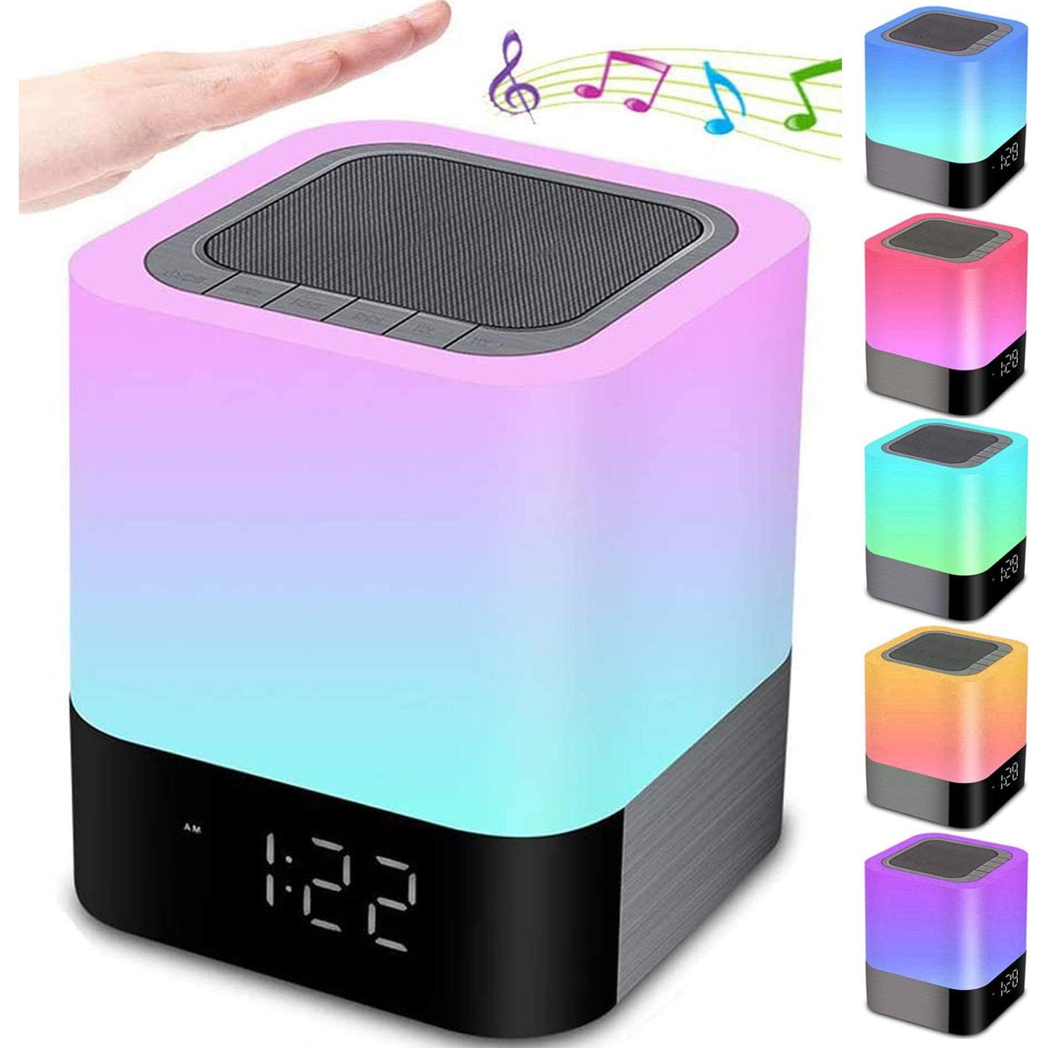 Altavoz Bluetooth Gallstep DY28P con Lámpara LED y Reloj Despertador