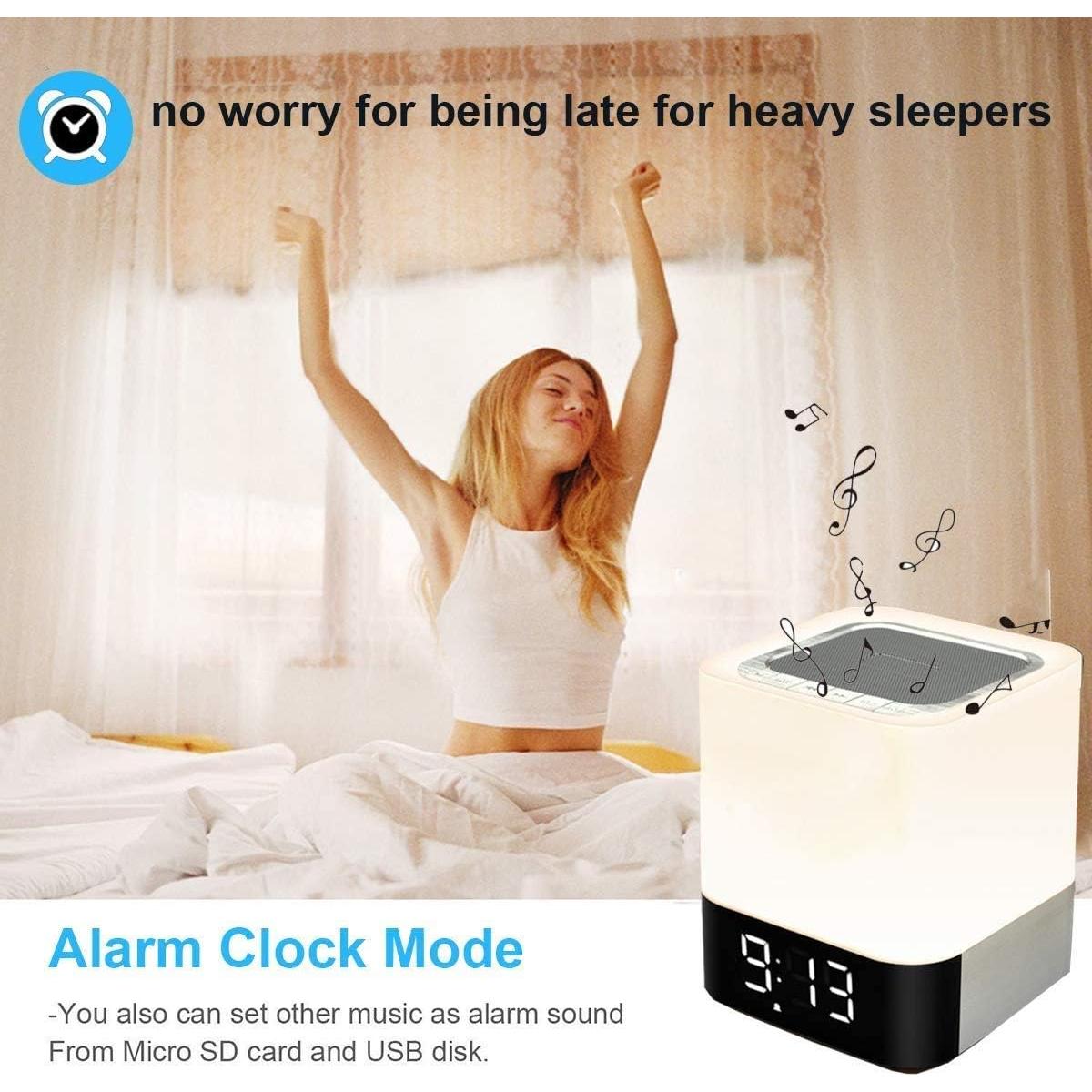 Altavoz Bluetooth Gallstep DY28P con Lámpara LED y Reloj Despertador