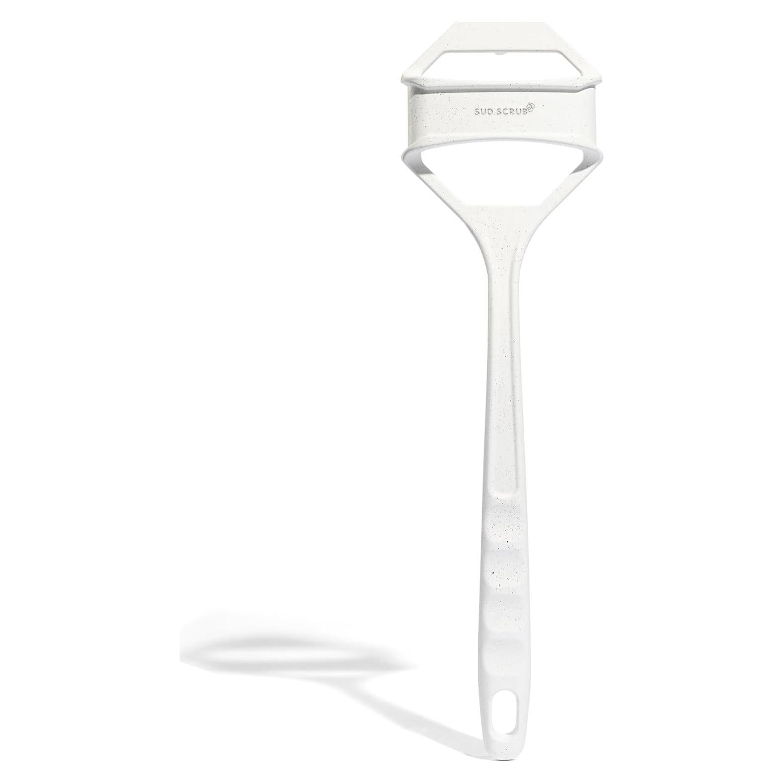 Mango Extensor Sud Scrub para Cepillo de Ducha - Blanco Manchado