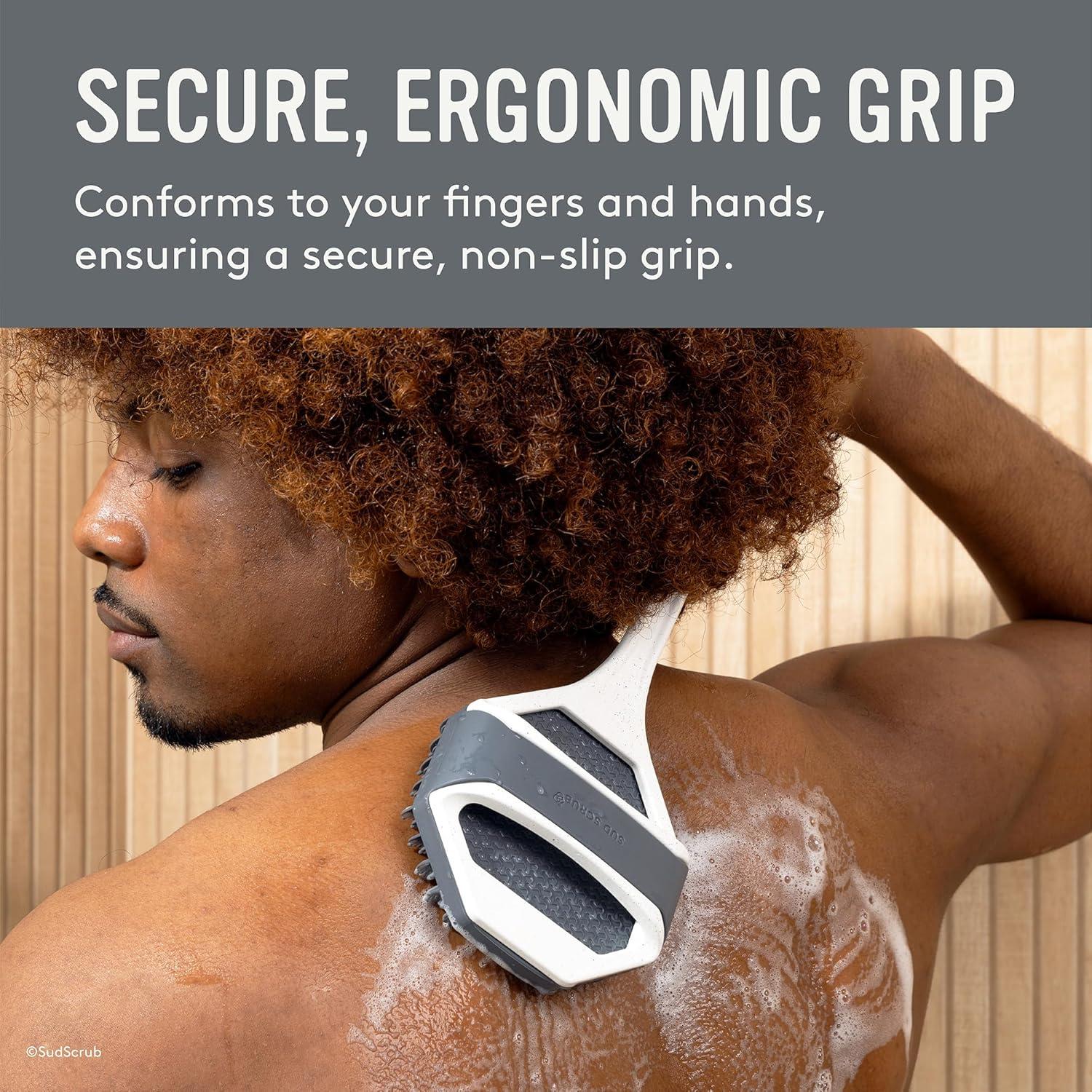 Mango Extensor Sud Scrub para Cepillo de Ducha - Blanco Manchado