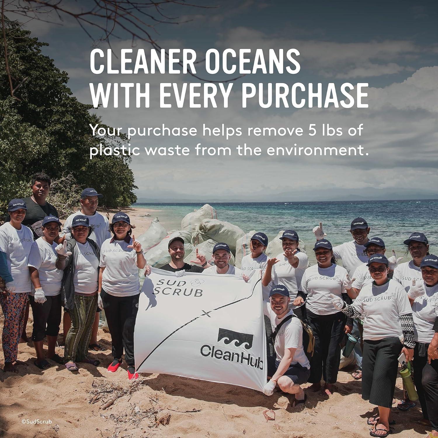 Mango Extensor Sud Scrub para Cepillo de Ducha - Blanco Manchado