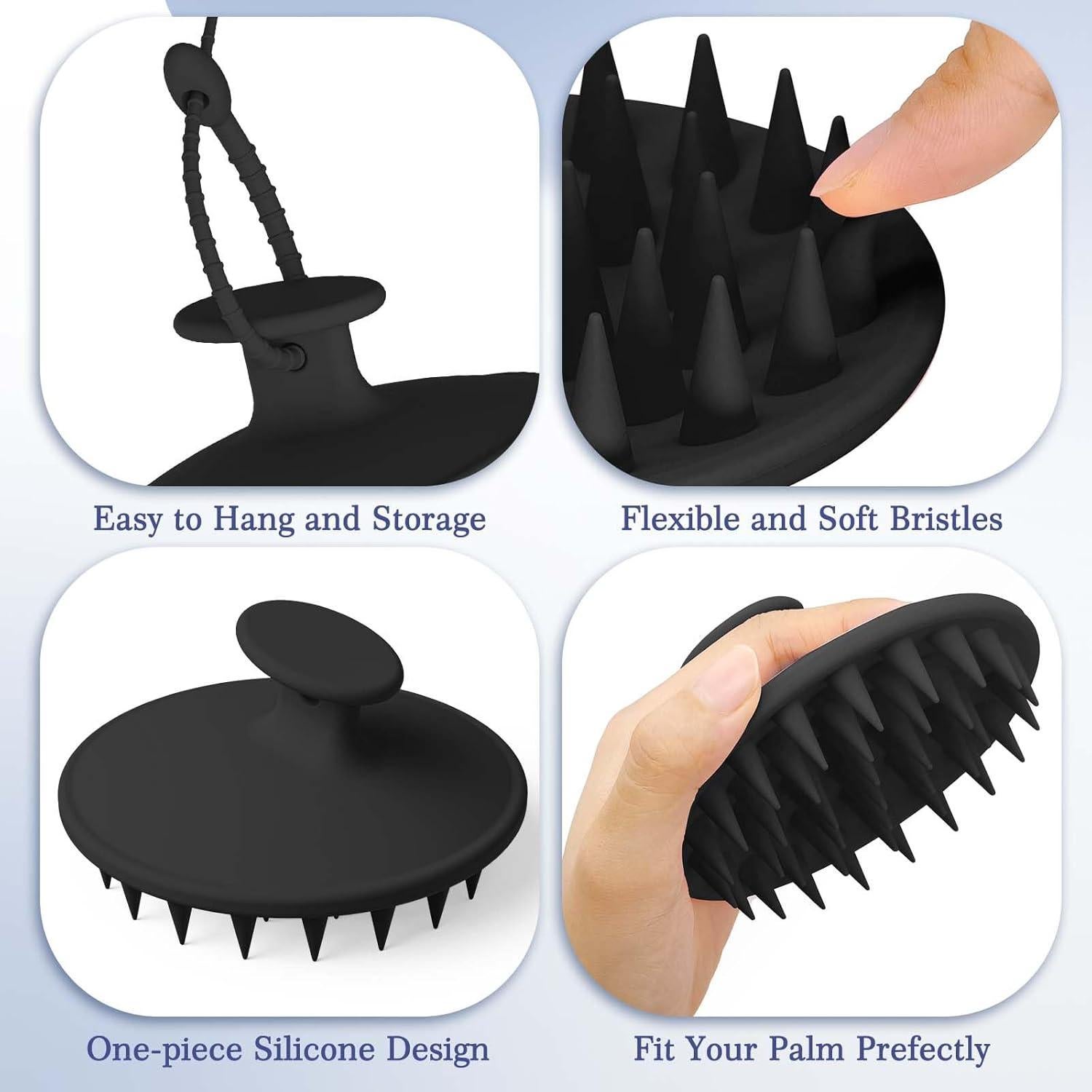 Set de Exfoliadores de Silicona Manmihealth 5 Piezas