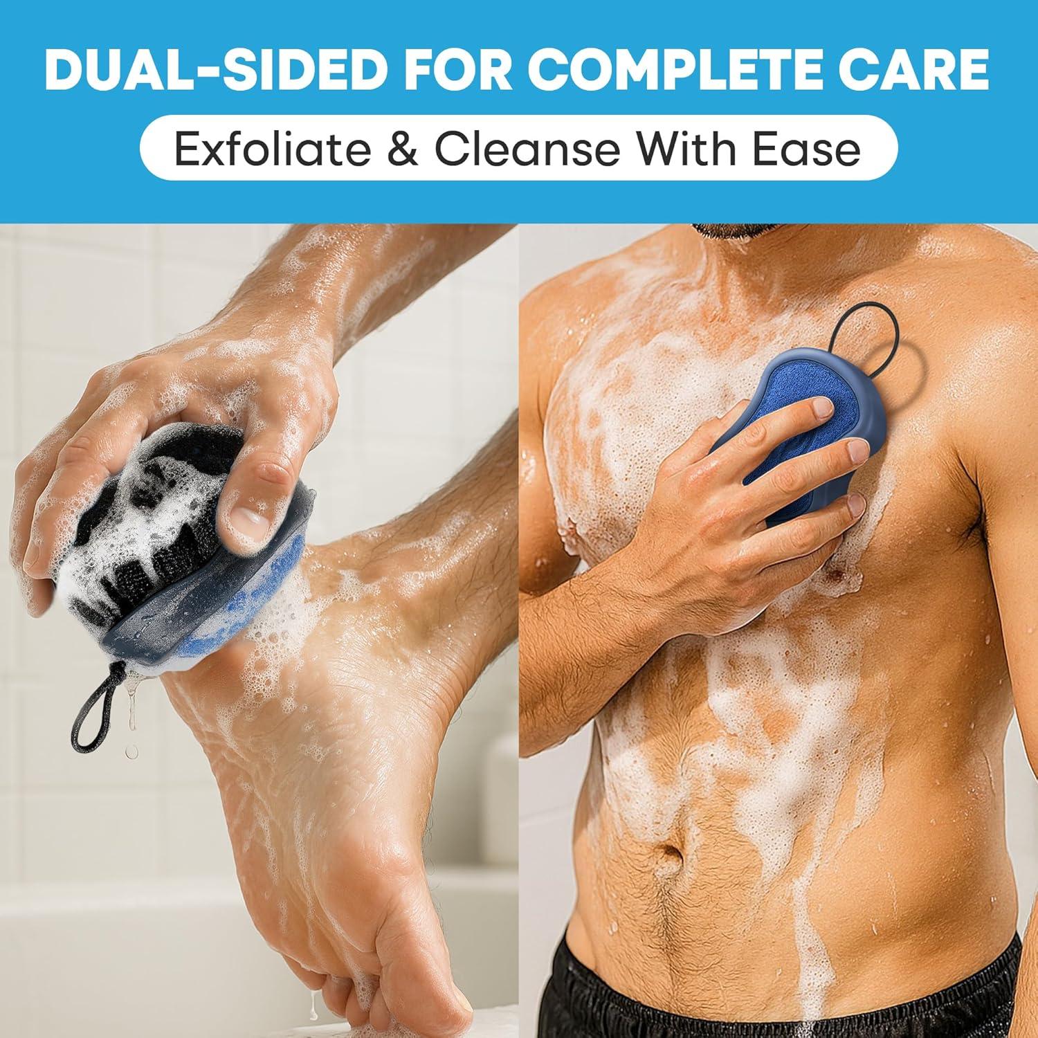 Esfregador de Ducha 2 en 1 Tilcare - Exfoliante Ergonómico