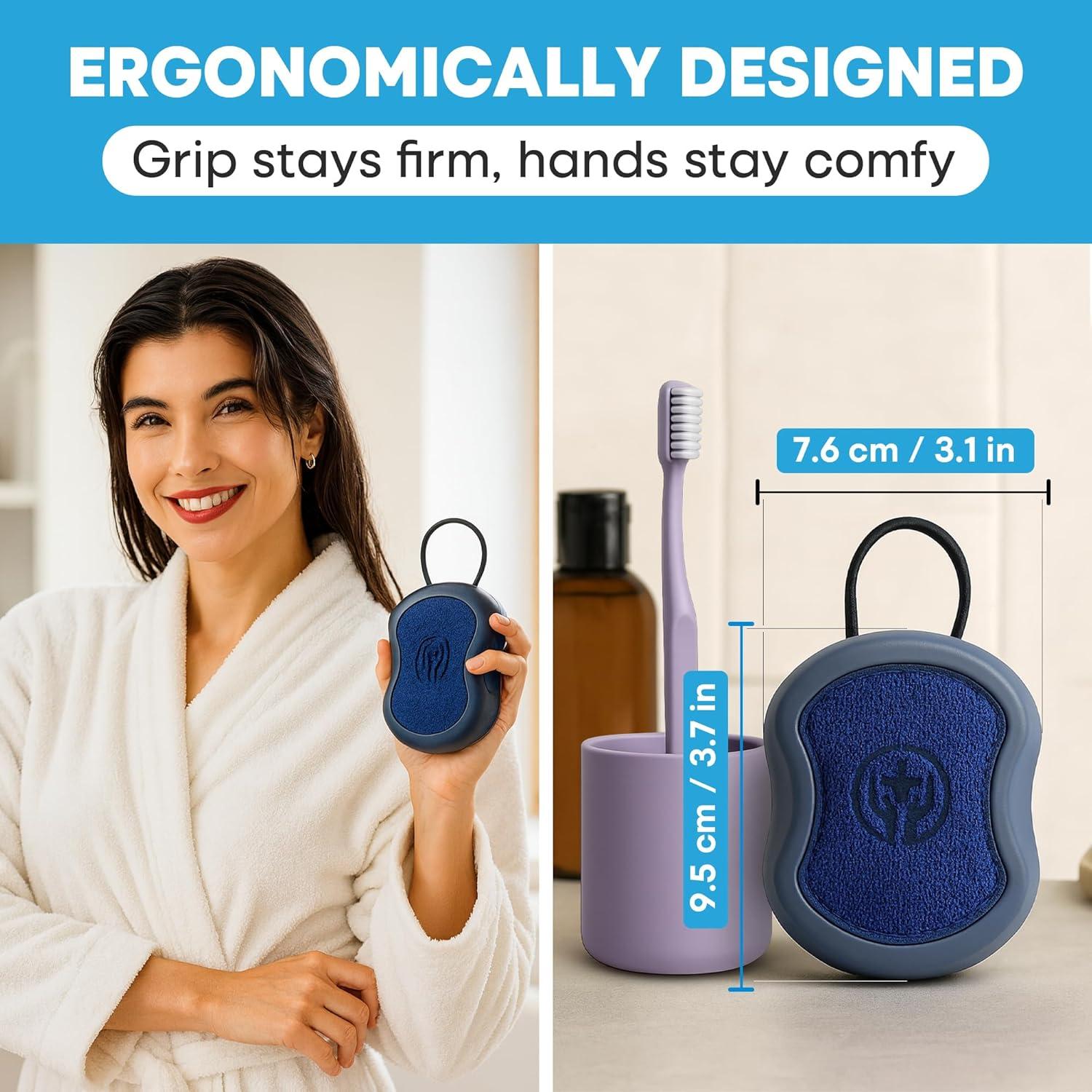 Esfregador de Ducha 2 en 1 Tilcare - Exfoliante Ergonómico