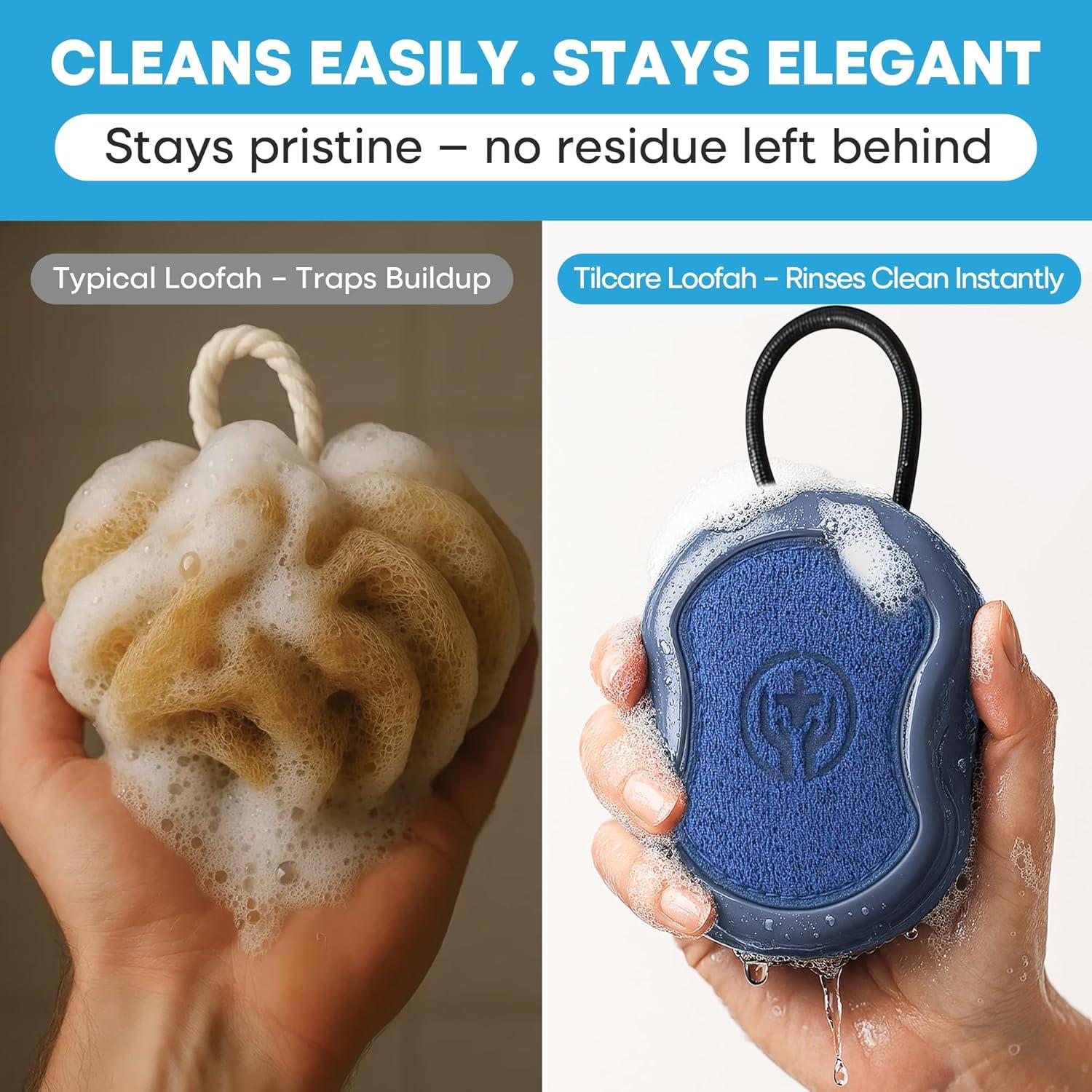 Esfregador de Ducha 2 en 1 Tilcare - Exfoliante Ergonómico