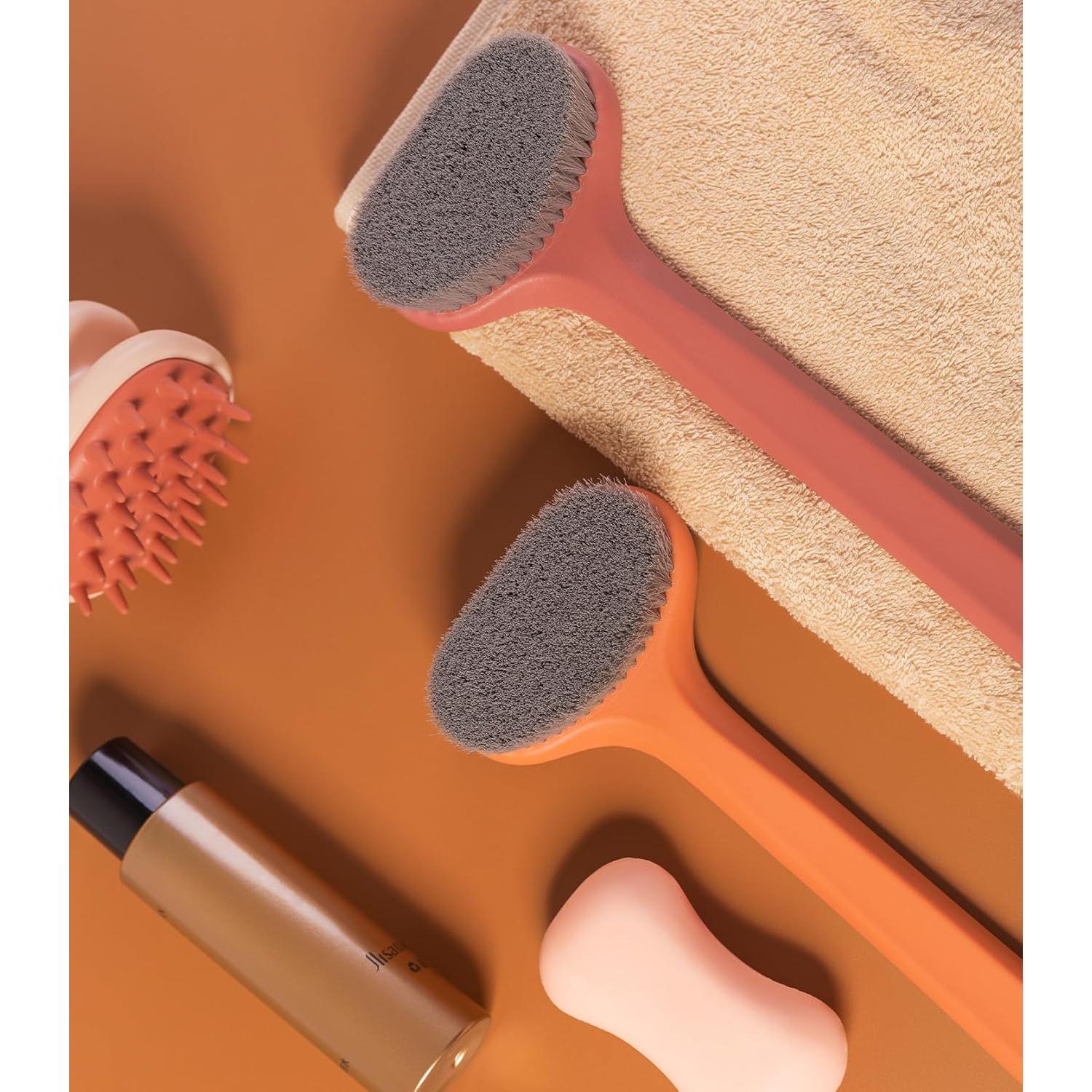 Cepillo de Espalda Surlees 38 CM Azul Exfoliador Suave 4