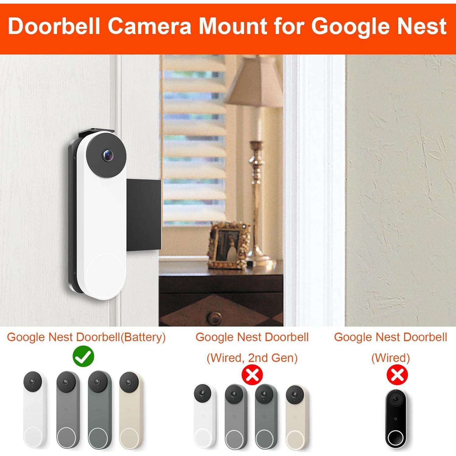 Soporte Antirrobo para Timbre Google Nest - Instalación Sin Taladro