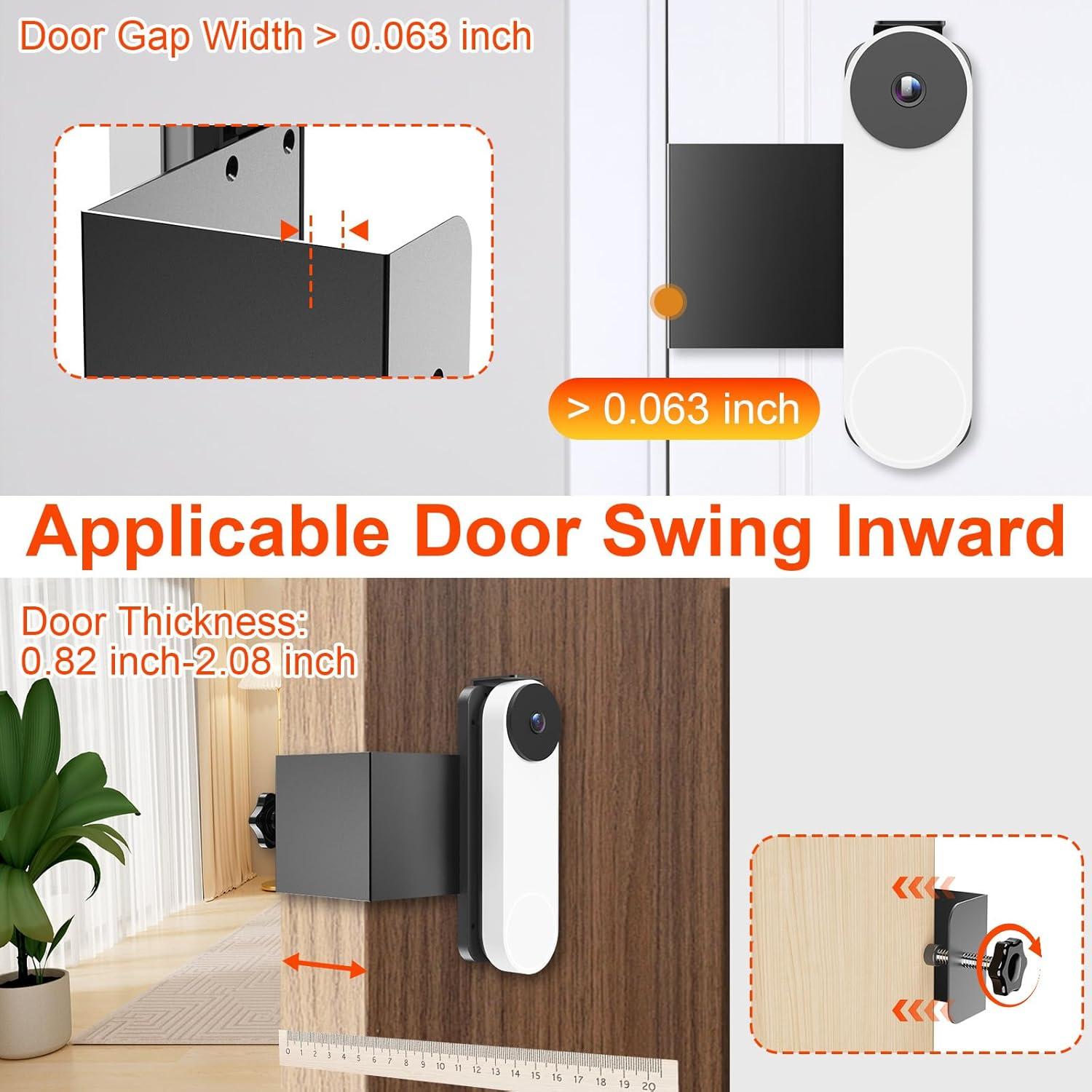 Soporte Antirrobo para Timbre Google Nest - Instalación Sin Taladro