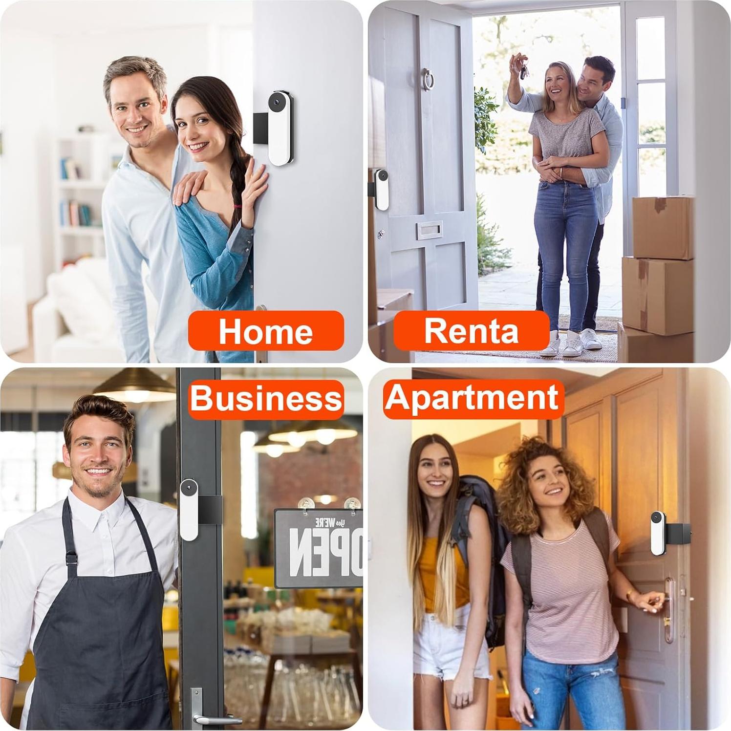 Soporte Antirrobo para Timbre Google Nest - Instalación Sin Taladro