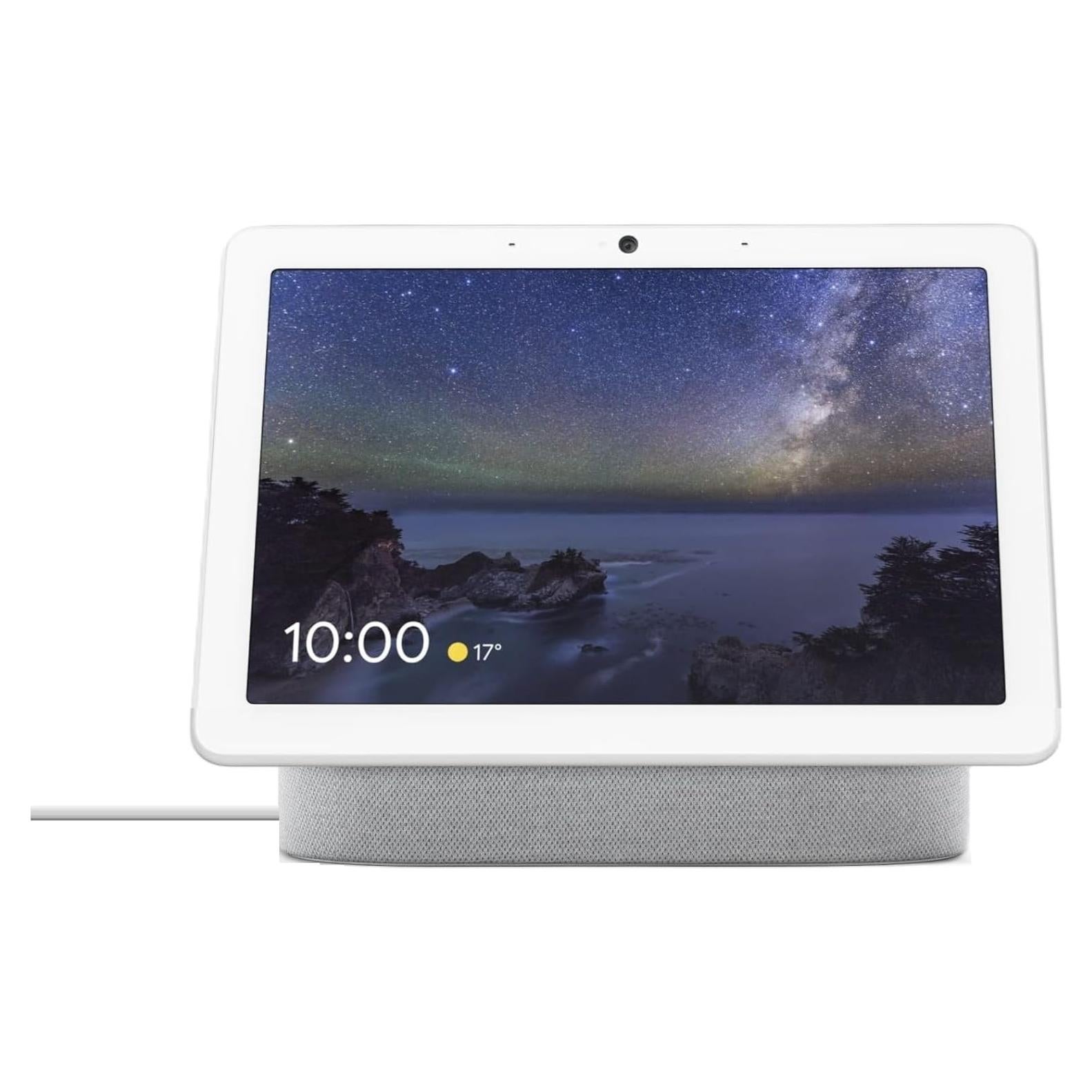 Google Nest Hub Max 10" Tiza, Altavoz Inteligente Multilenguaje