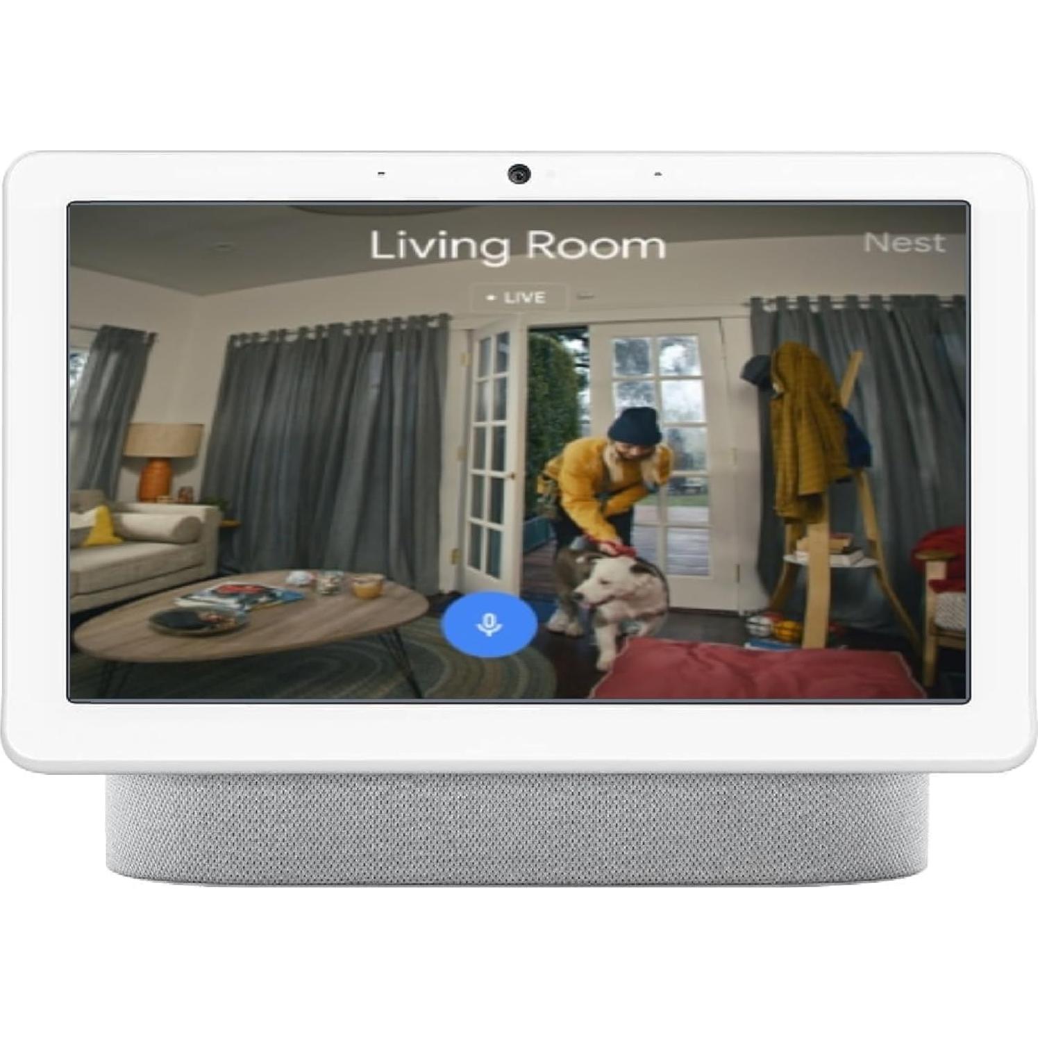 Google Nest Hub Max 10" Tiza, Altavoz Inteligente Multilenguaje