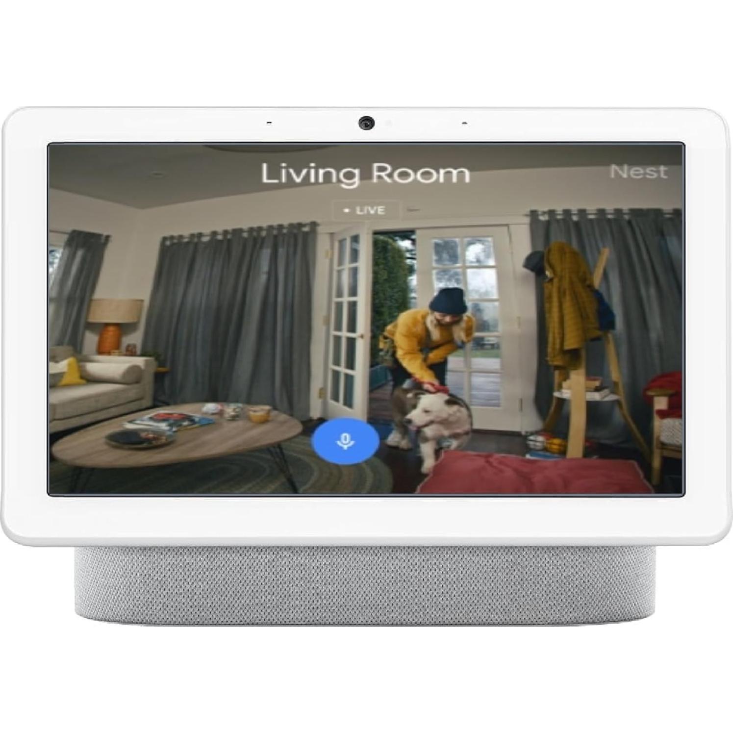 Google Nest Hub Max 10" Tiza, Altavoz Inteligente Multilenguaje
