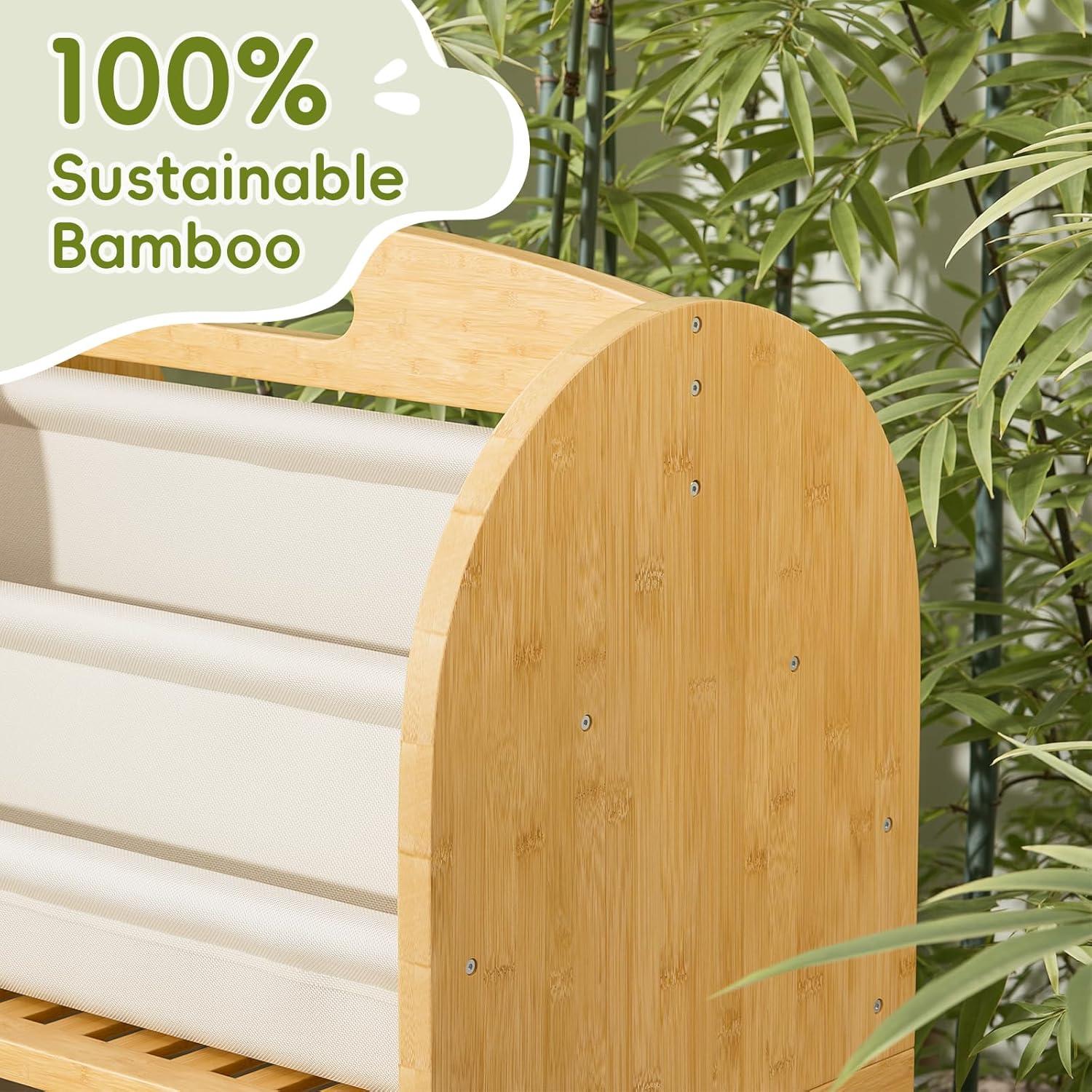 Estantería Montessori EZ2LIVE de Bambú para Niños 3 Niveles