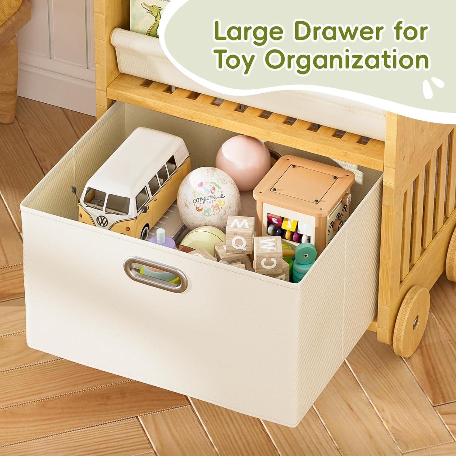 Estantería Montessori EZ2LIVE de Bambú para Niños 3 Niveles