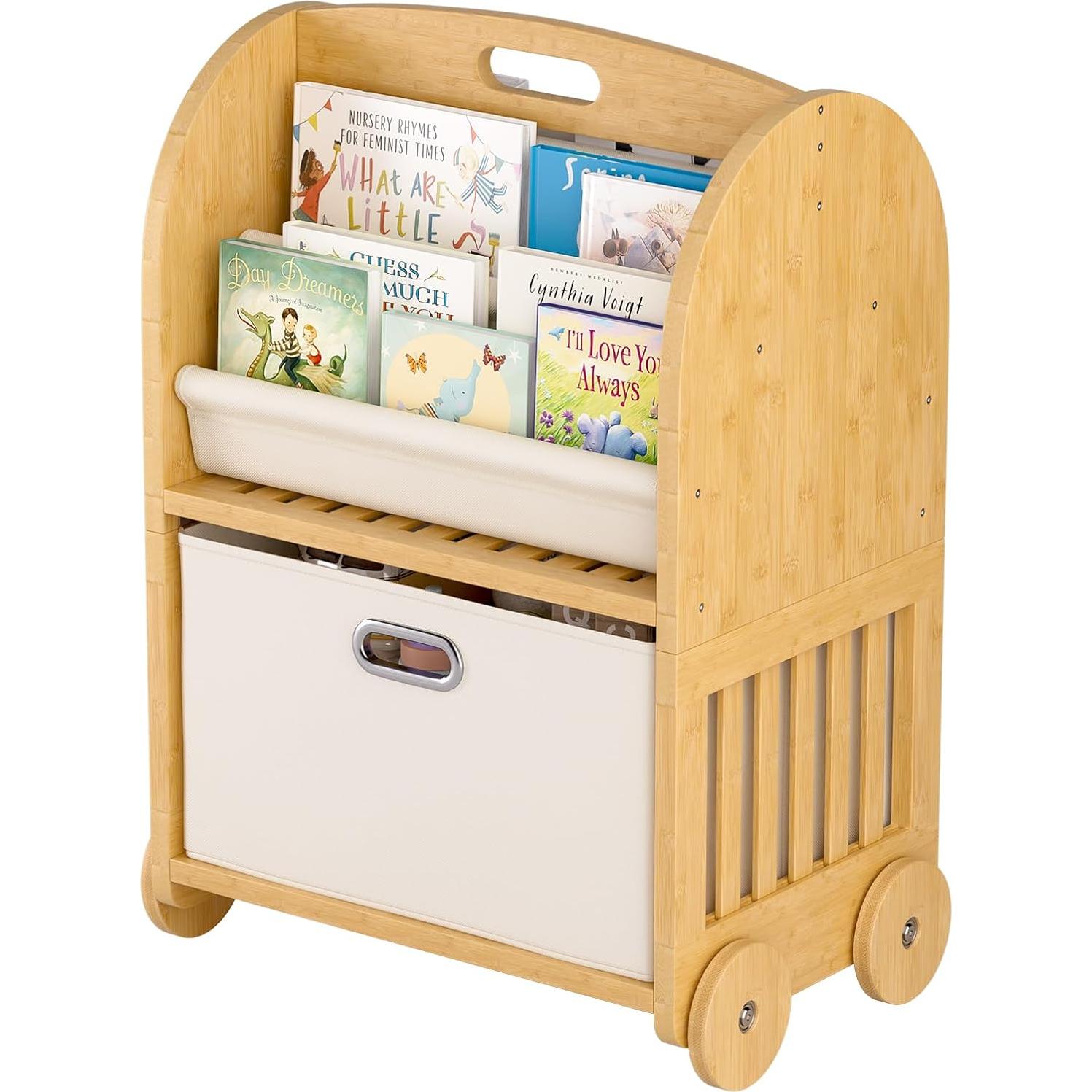 Estantería Montessori EZ2LIVE de Bambú para Niños 3 Niveles