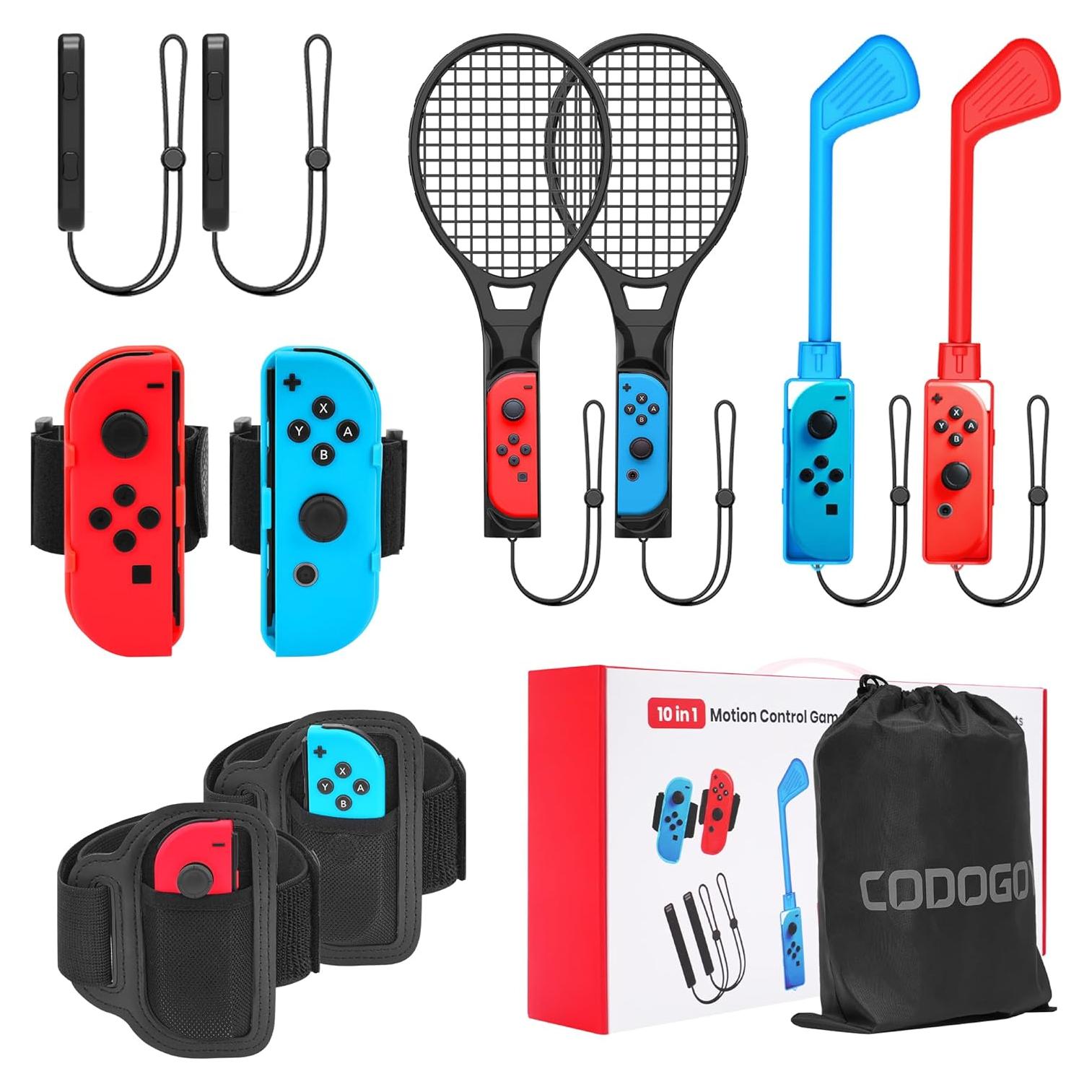 Kit de Accesorios para Deportes CODOGOY 10 en 1 para Switch