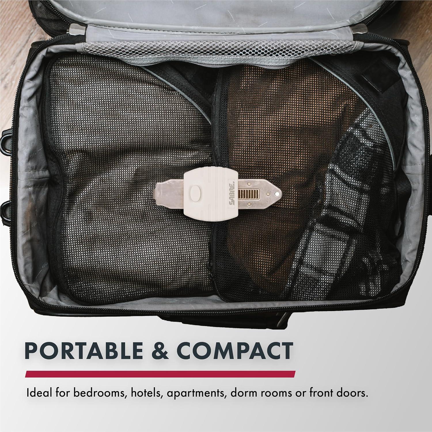 Cerradura Portátil SABRE de Metal, Instalación Rápida, 198g