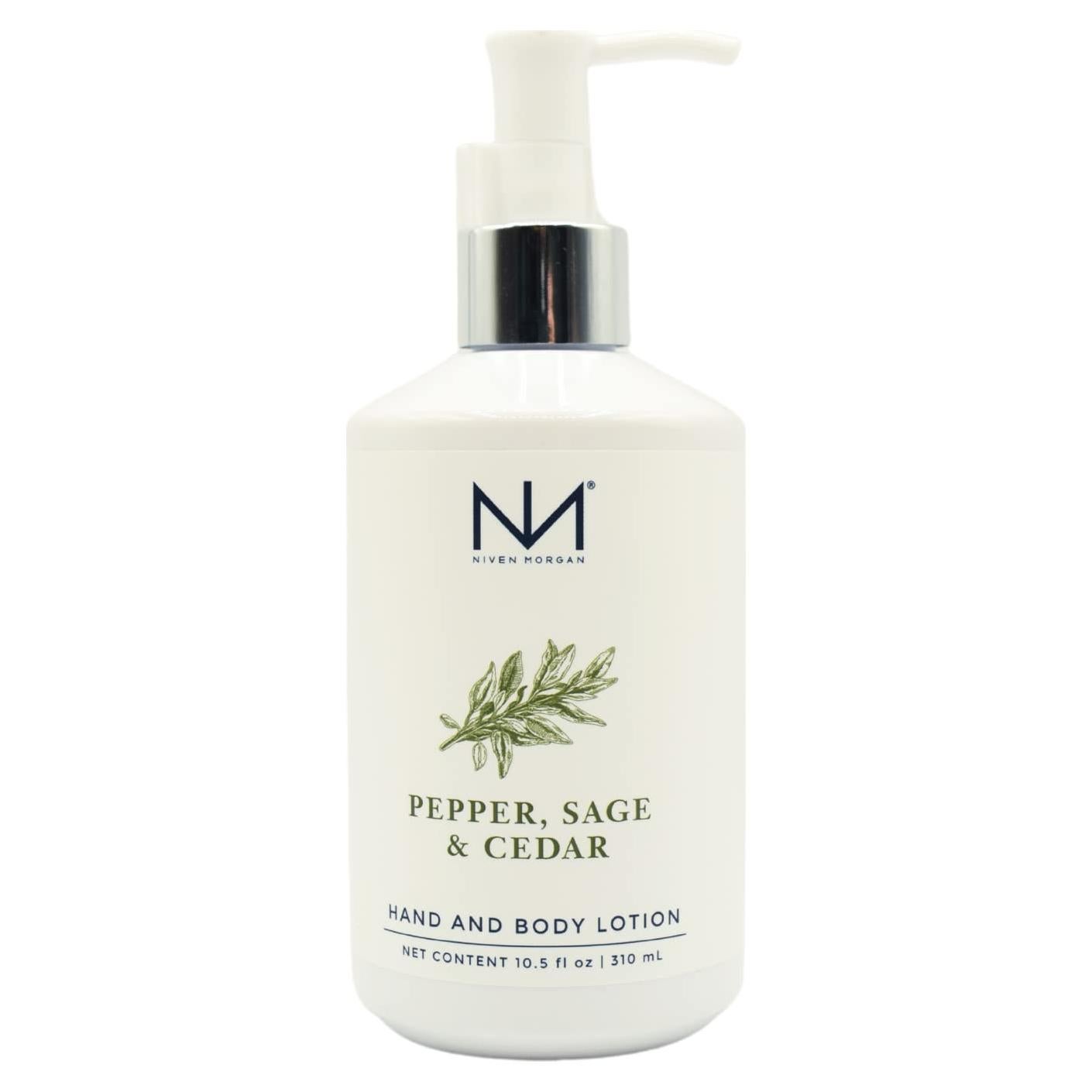 Loción para Manos y Cuerpo Niven Morgan 310 ml - Pimienta, Salvia y Cedro