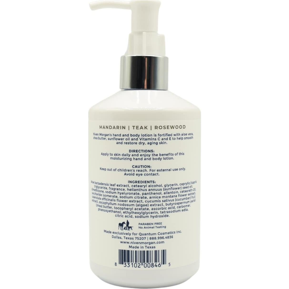 Loción de Manos y Cuerpo Niven Morgan Mandarina 310 mL