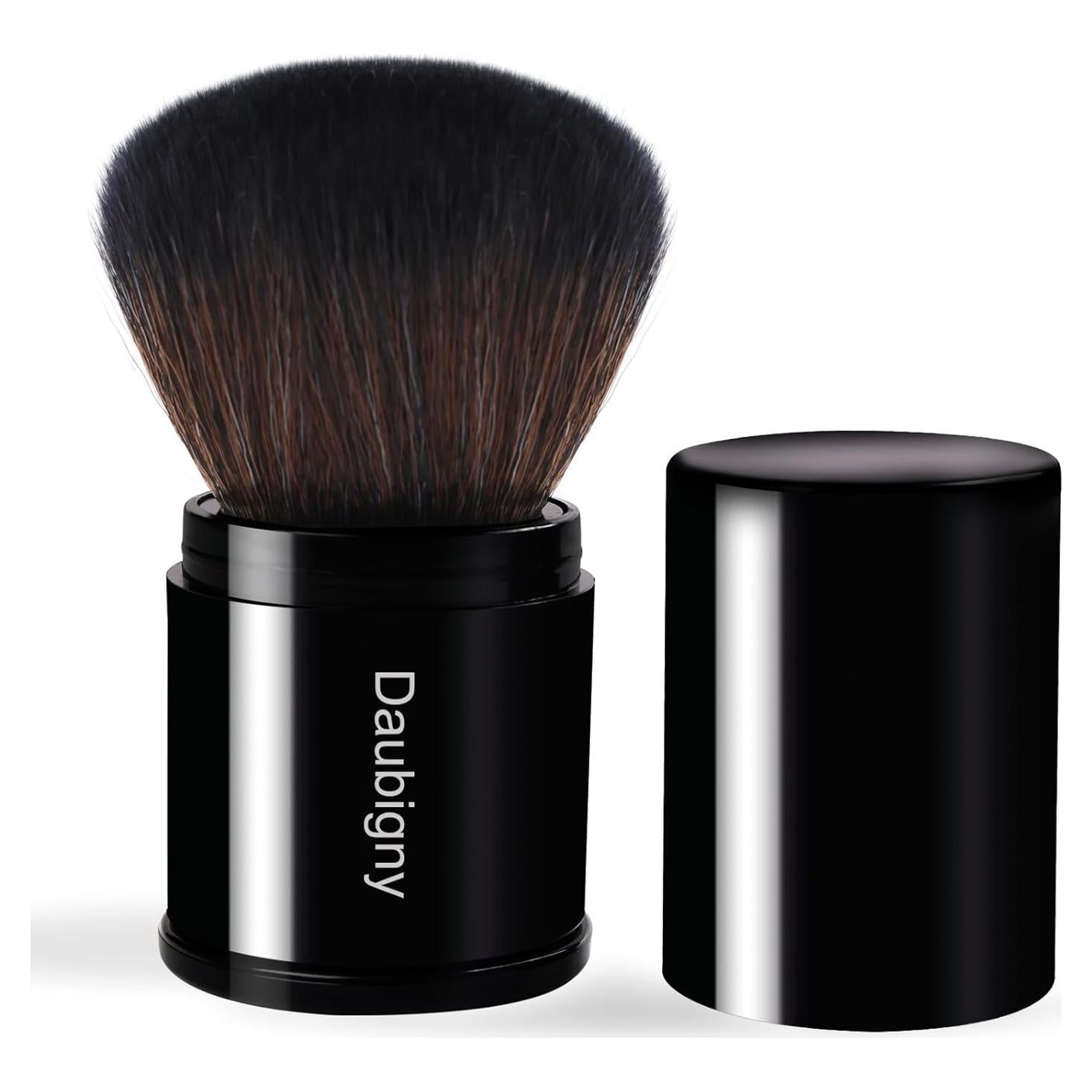 Brocha de Maquillaje Kabuki Retráctil Daubigny - Negra