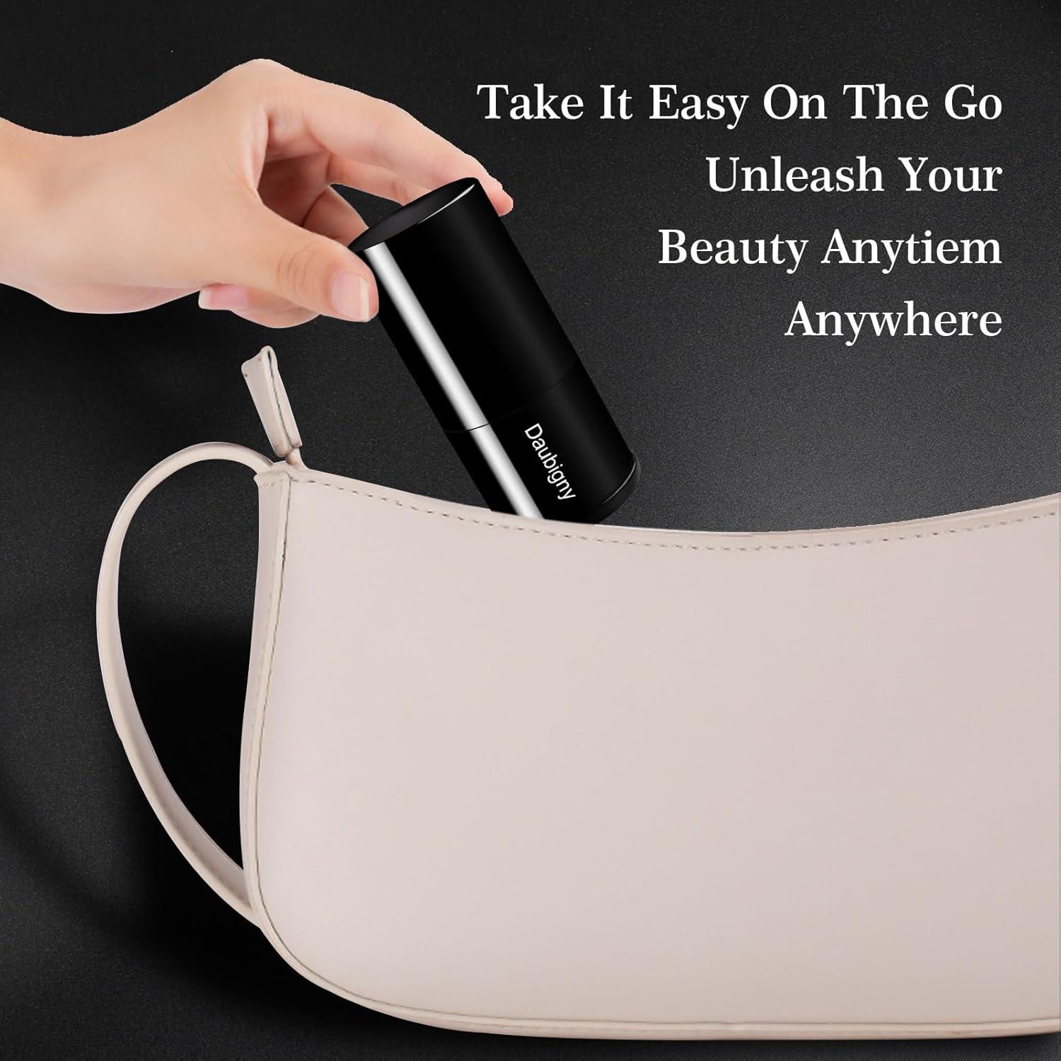 Brocha de Maquillaje Kabuki Retráctil Daubigny - Negra