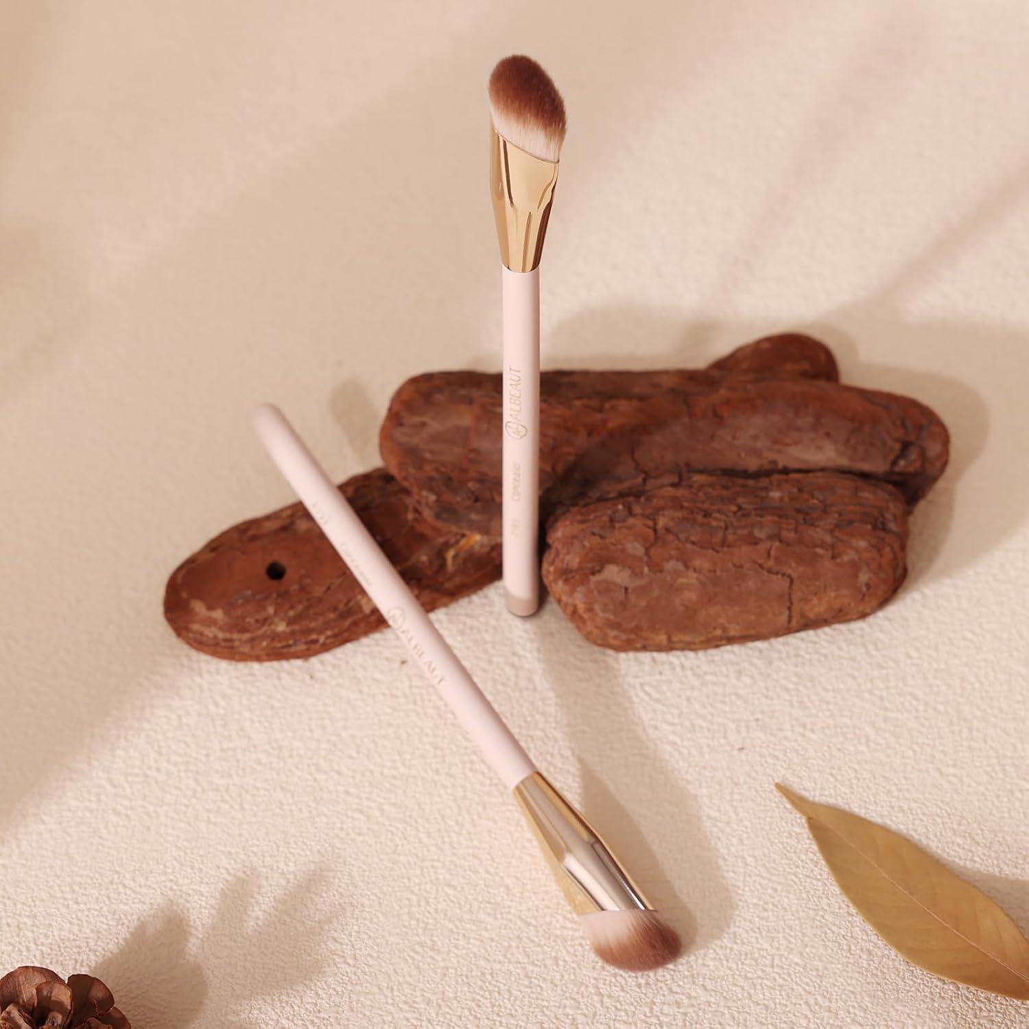 Pincel Corrector Angulado ALBEAUT P193 - 16cm Rosa