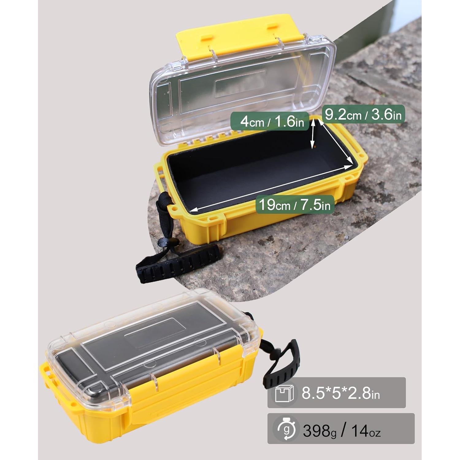 Caja Secadora Impermeable Uxwuy Amarilla 21.6x12.7x7.1cm