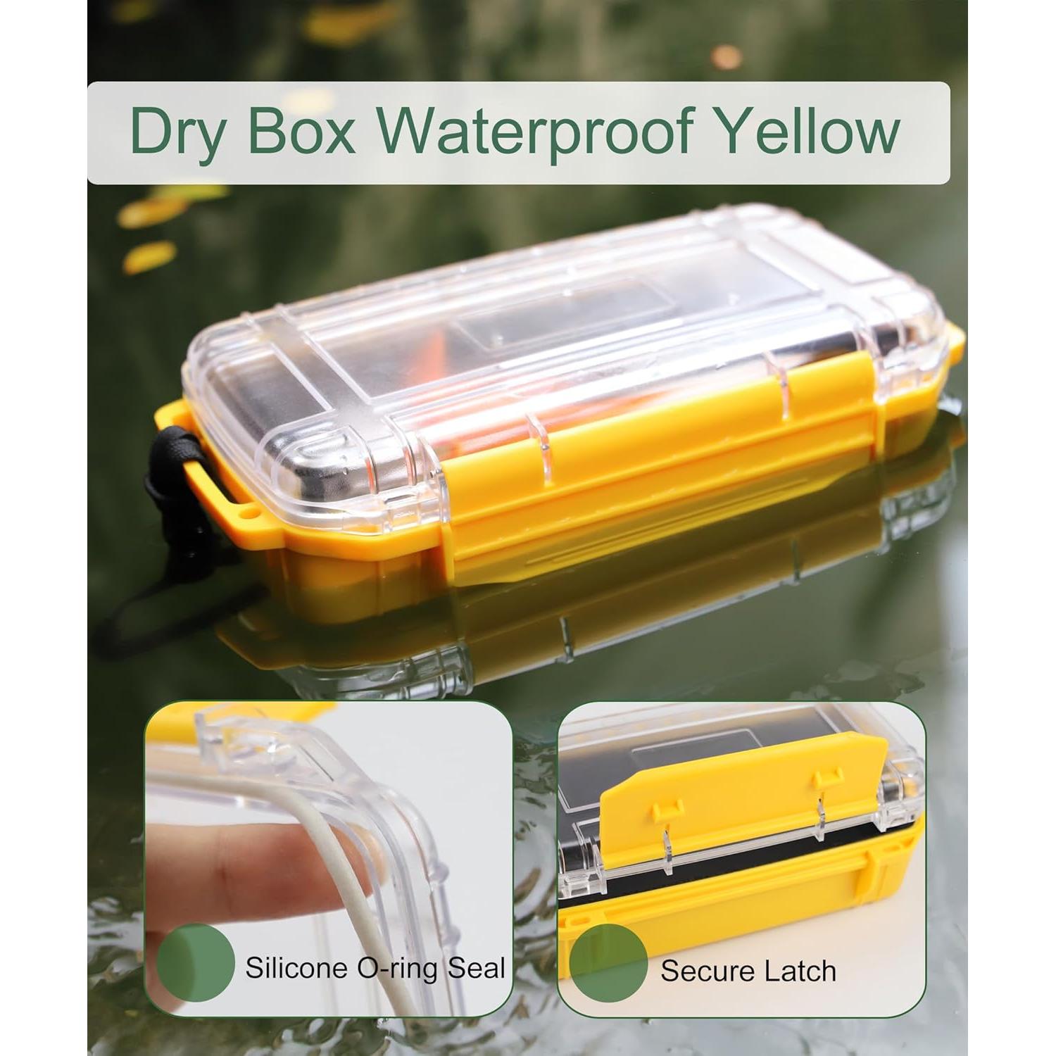 Caja Secadora Impermeable Uxwuy Amarilla 21.6x12.7x7.1cm