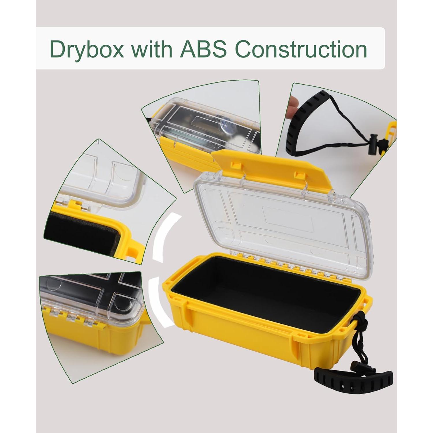 Caja Secadora Impermeable Uxwuy Amarilla 21.6x12.7x7.1cm