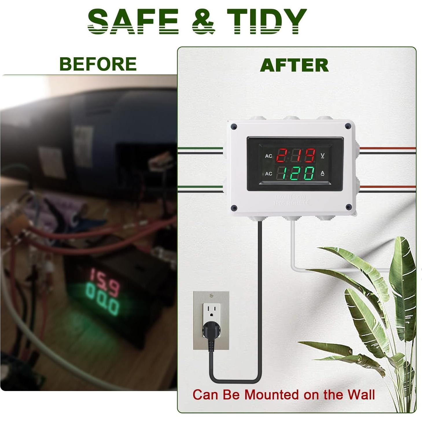 Caja de Conexiones Eléctricas DROK IP65 150x110x70mm Blanca