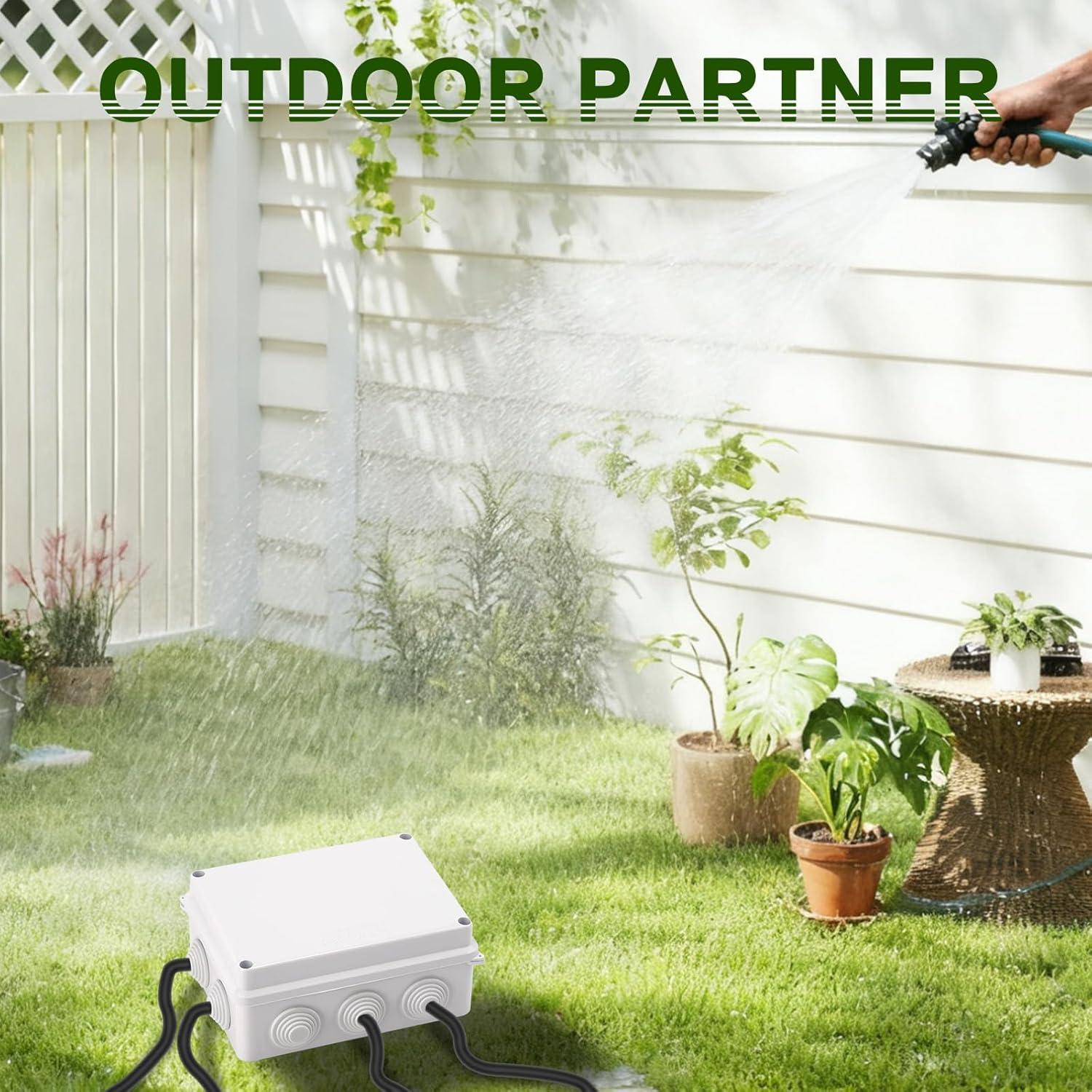 Caja de Conexiones Eléctricas DROK IP65 150x110x70mm Blanca