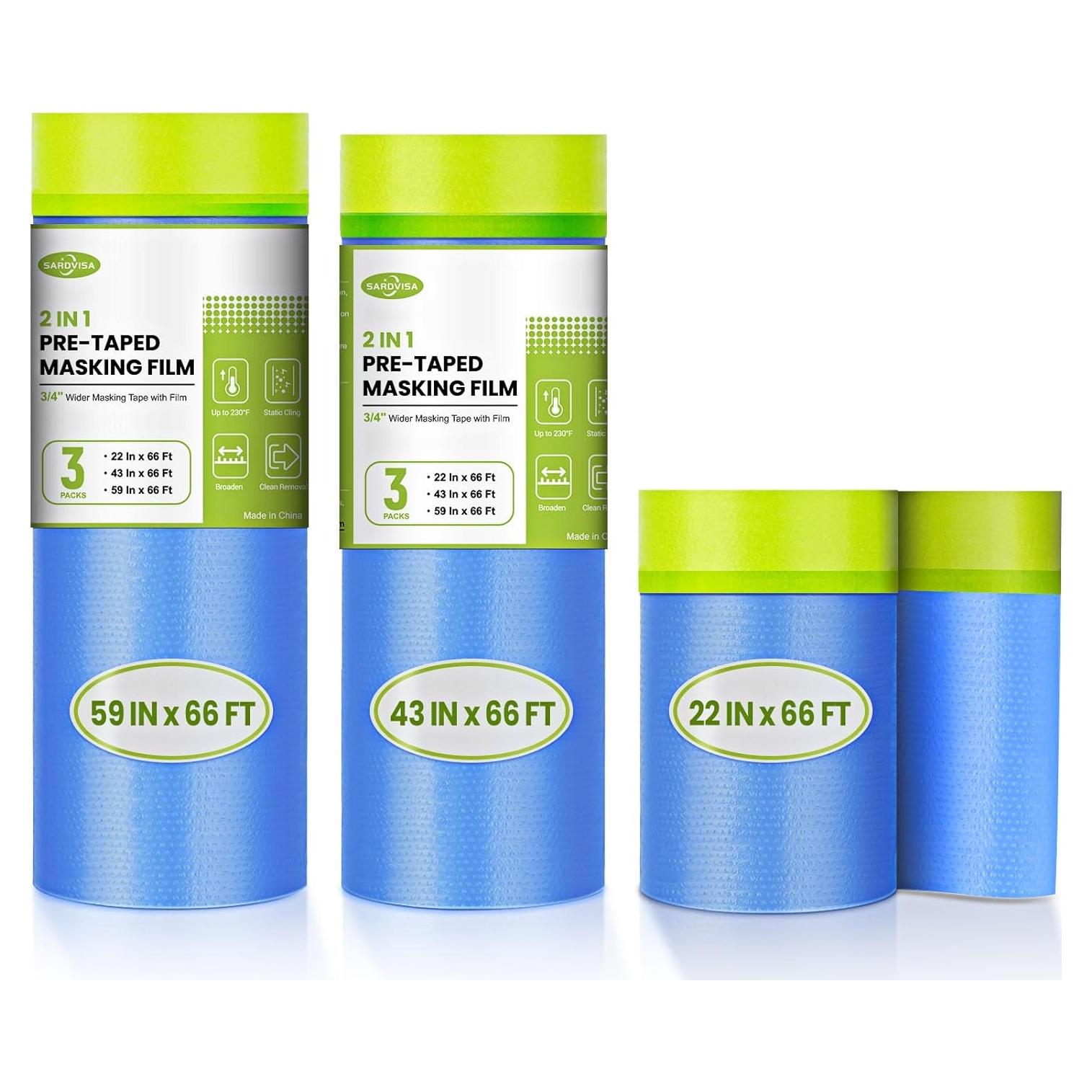 Película de Enmascarar SARDVISA 3 Rollos 150/109/56 cm