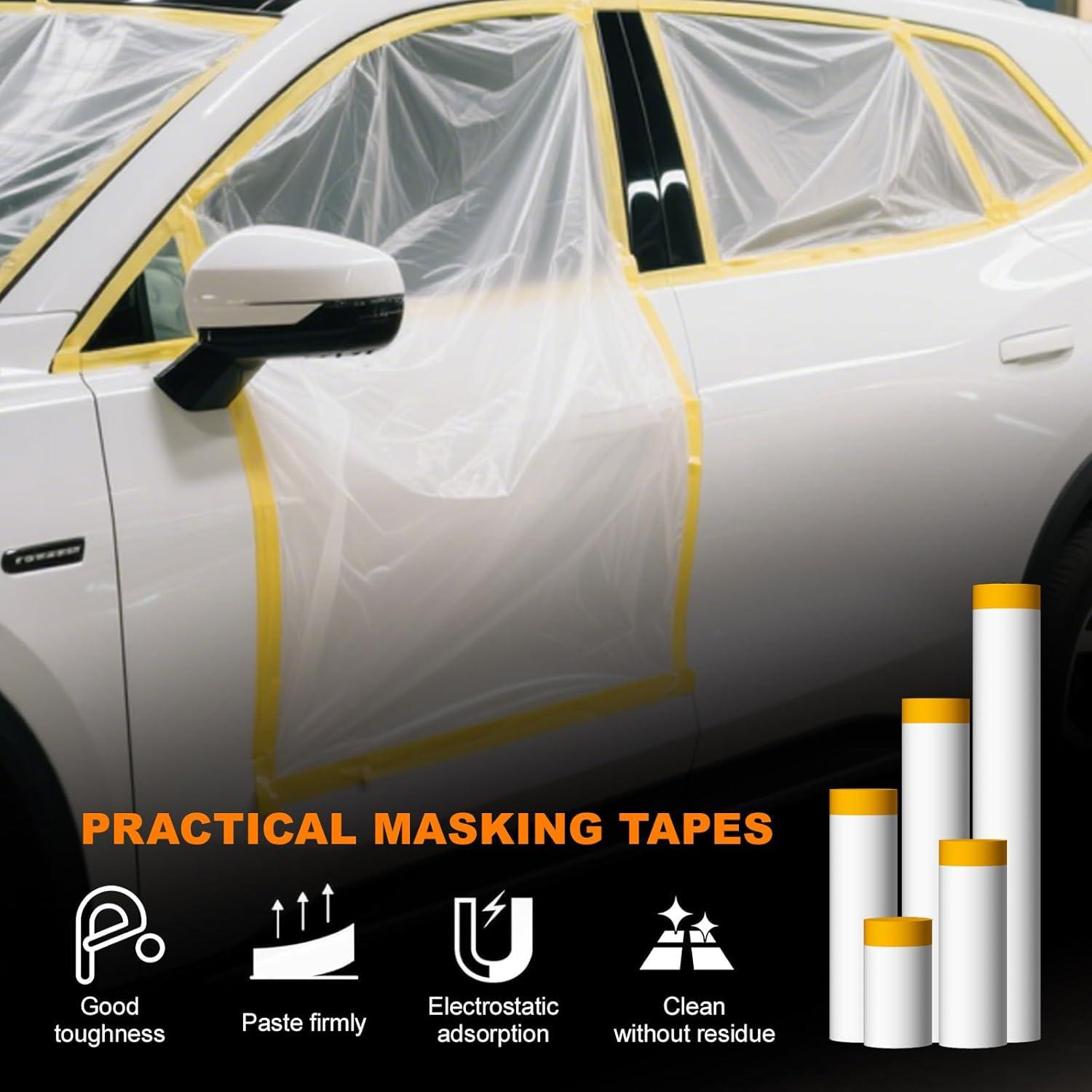 Película de Enmascarar Pre-tapeada 55.88 cm x 19.81 m - 2 Rollos