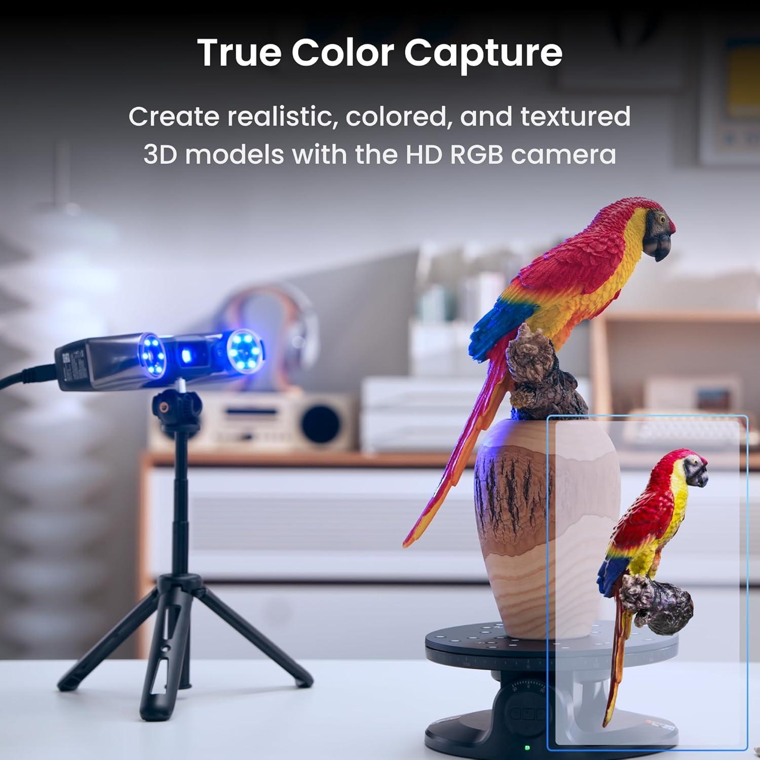 Escáner 3D Revopoint MetroY Pro, 0.01mm precisión, Wi-Fi 6