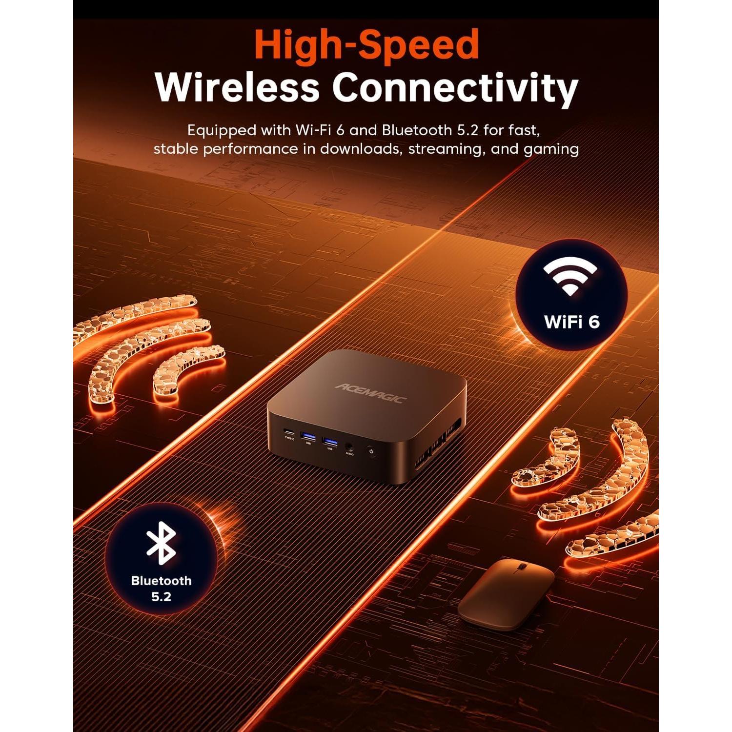 Mini PC Gaming ACEMAGIC K1 Ryzen 7 32GB RAM 1TB SSD 4K