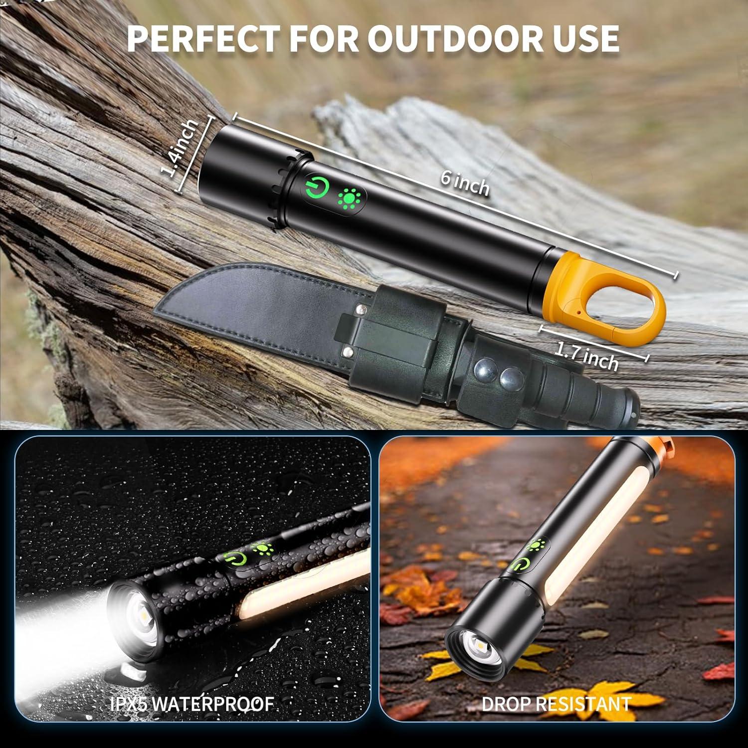 Linterna Recargable USB-C iPepul SDT-01 1300m 9 Modos