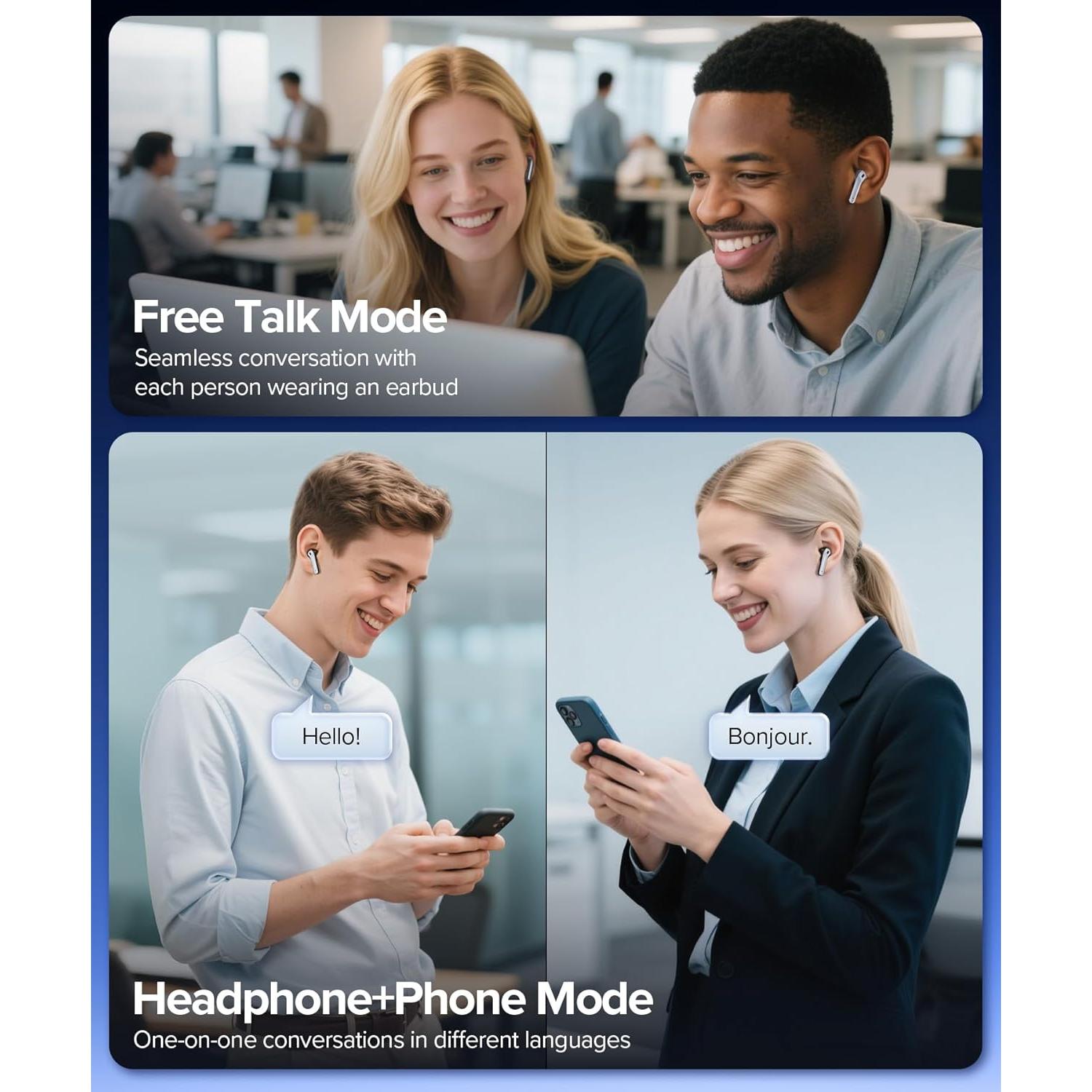 Auriculares de Traducción AI ZINGBIRD X15 164 Idiomas Inalámbricos