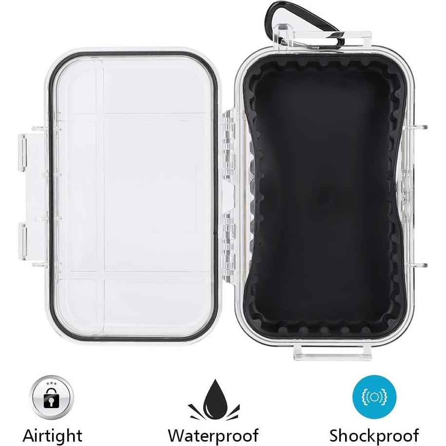 Caja de Almacenamiento Impermeable Tomotato 19x12x5cm Transparente