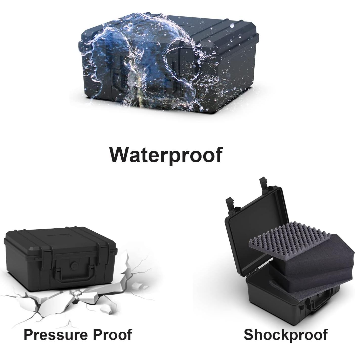Estuche Duro Impermeable Ant Mag con Espuma 26.2x20.1x11.9 cm